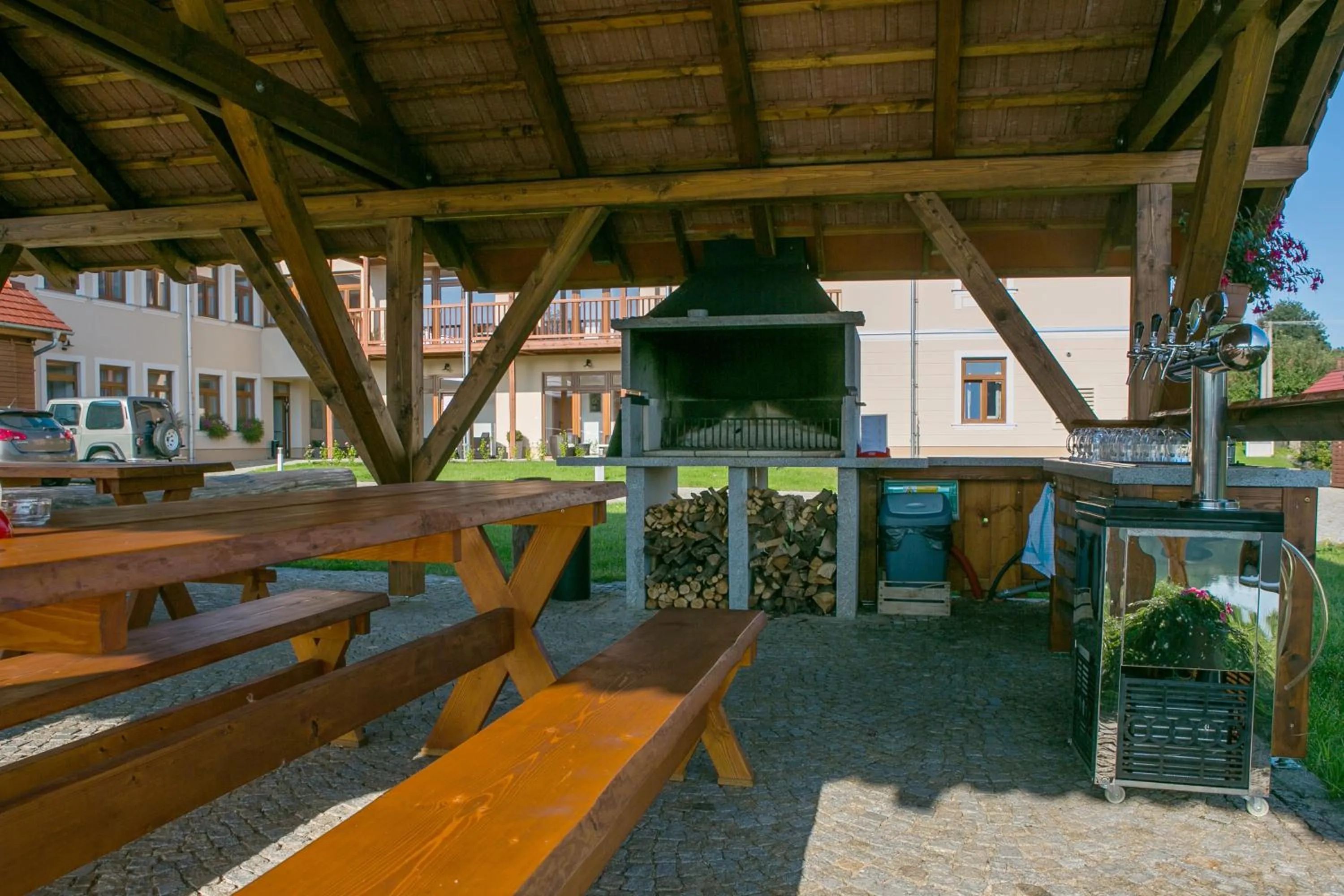 Garden in Apartmány U Anděla