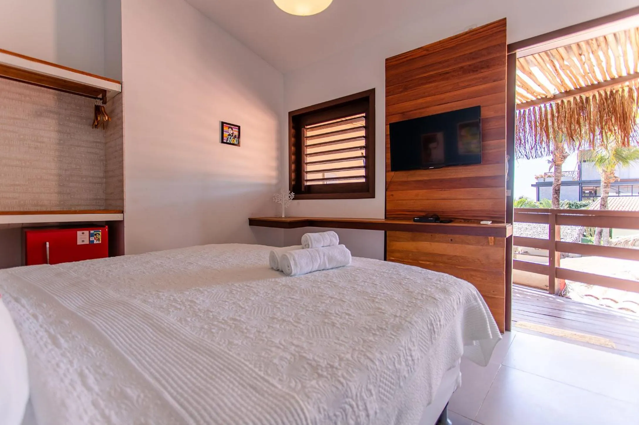 Bed in Pousada La Vie Jeri