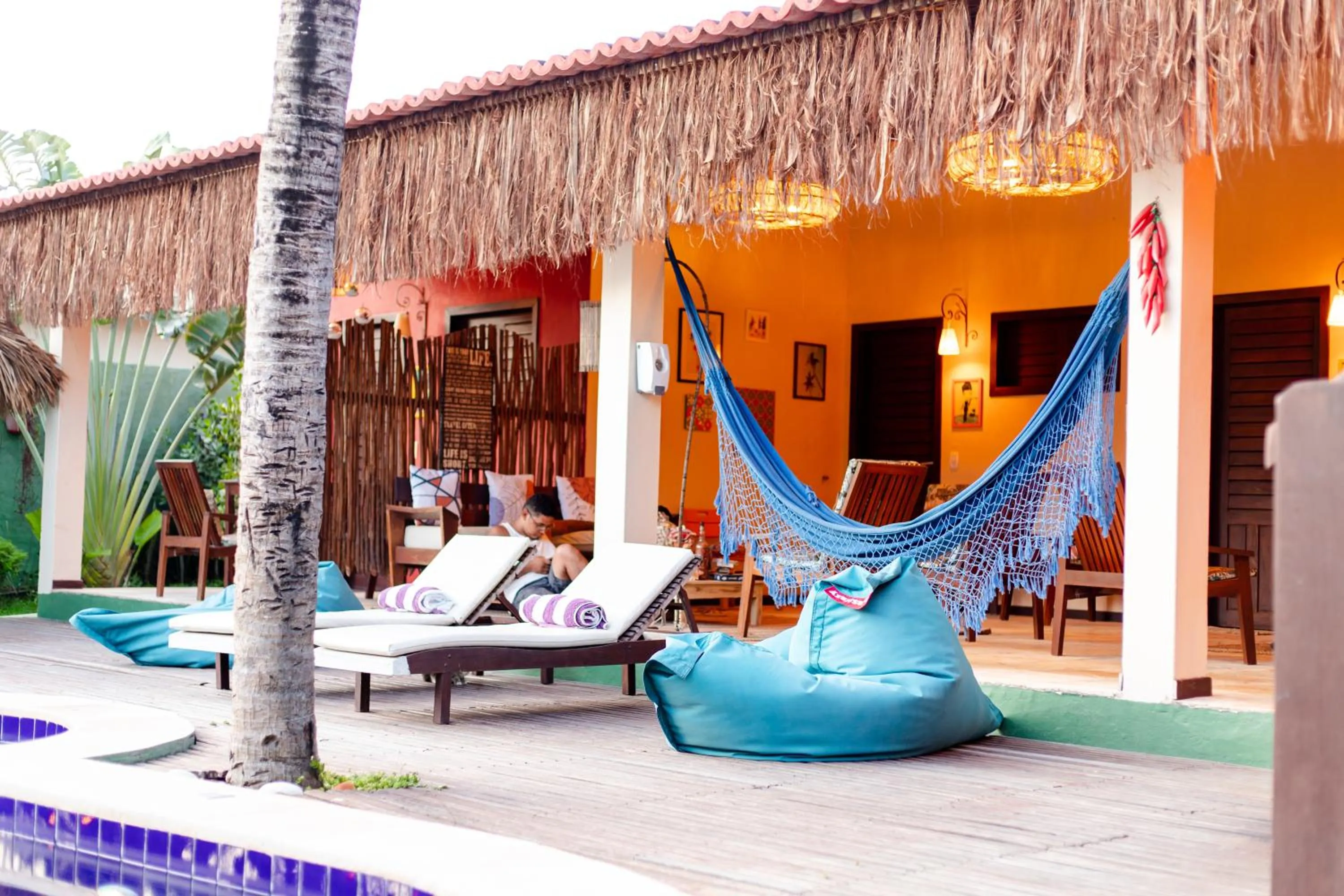 Patio in Pousada La Vie Jeri