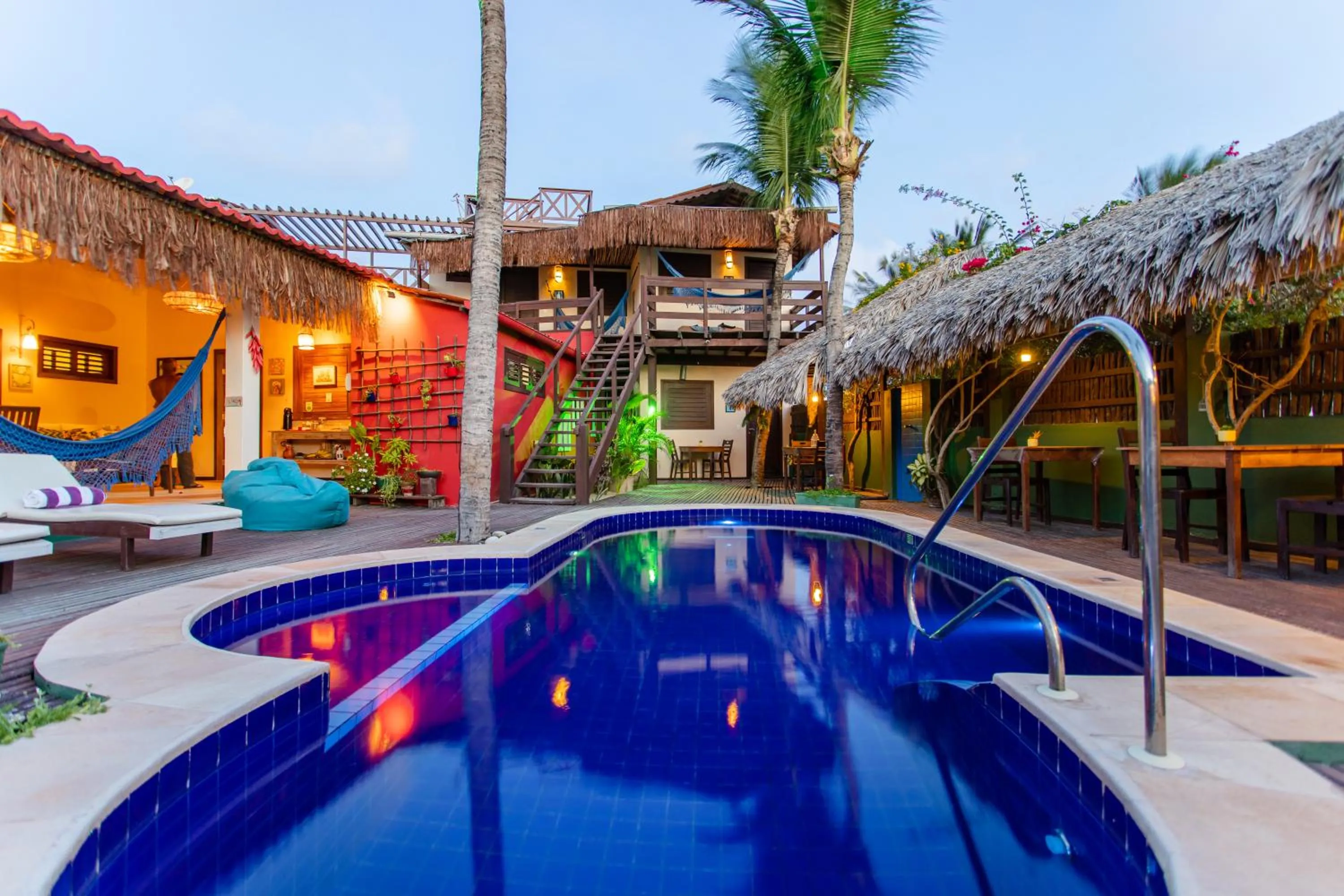 Pool view in Pousada La Vie Jeri