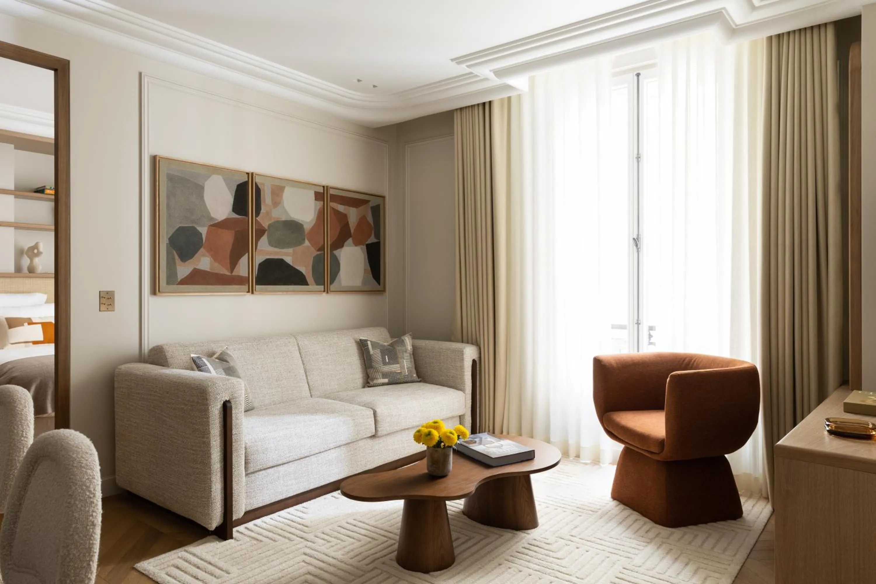 Living room in HIGHSTAY - Luxury Serviced Apartments - Bourse