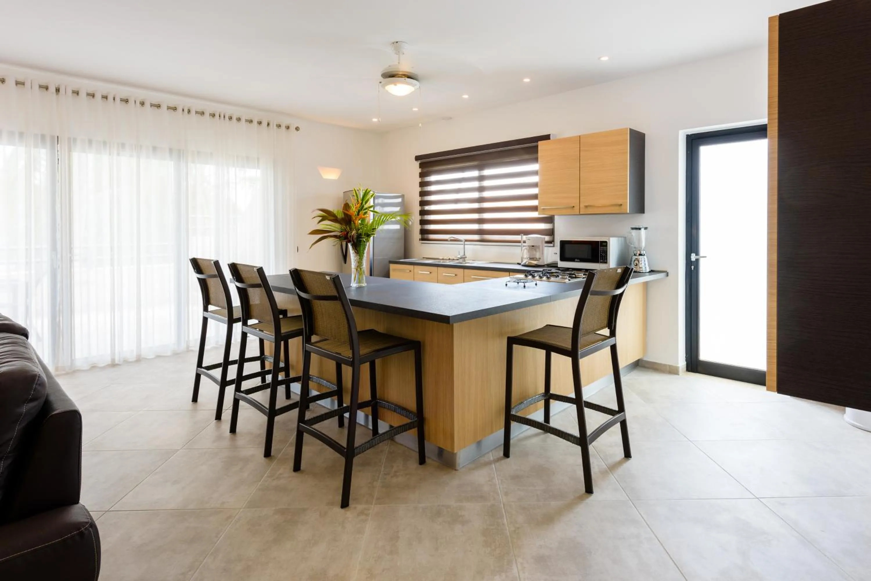 Kitchen or kitchenette in Aligio Apart-hotel & Spa - Las Terrenas