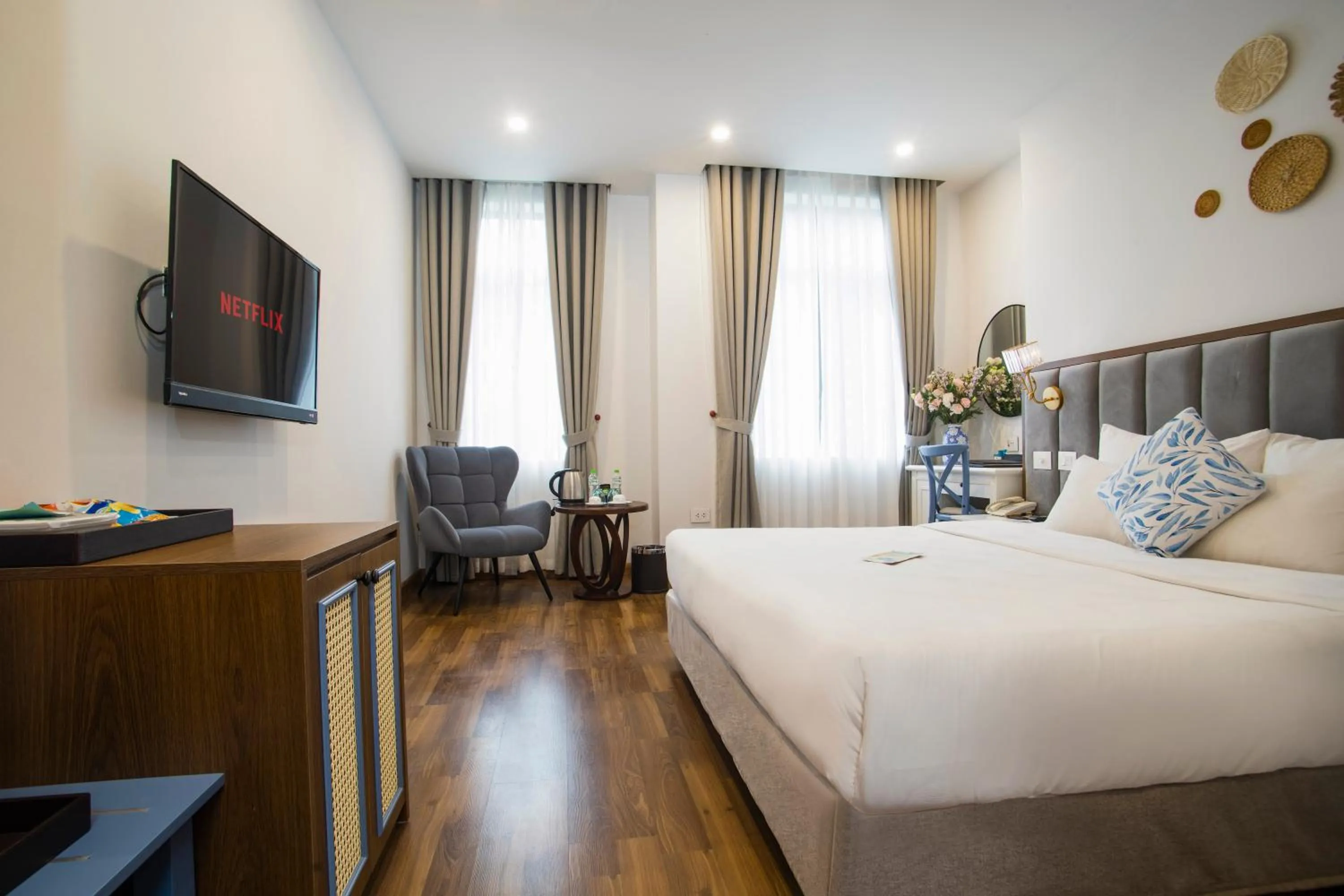 Photo of the whole room, Bed in Western Hanoi Hotel