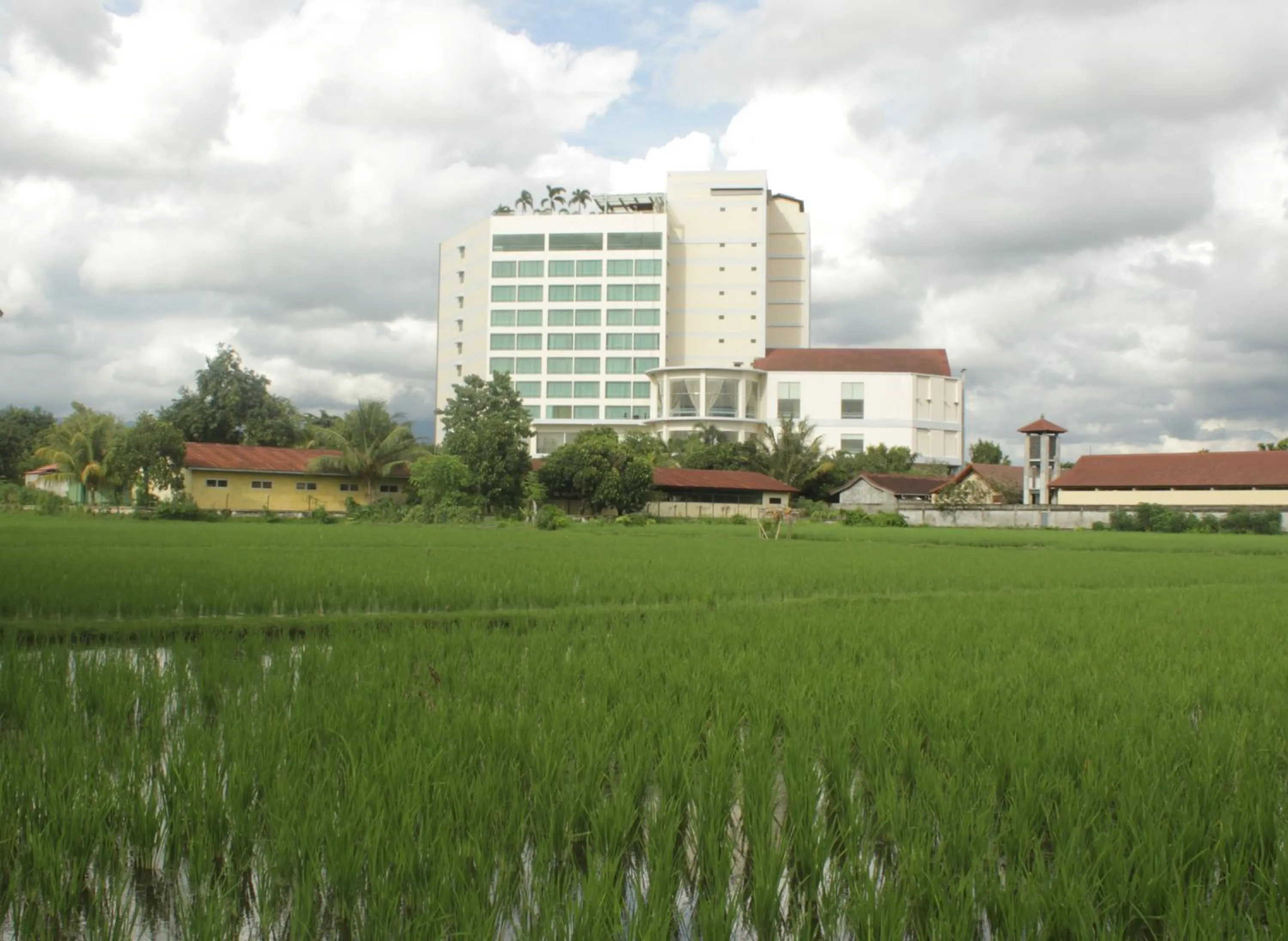 Garden in Golden Palace Hotel Lombok