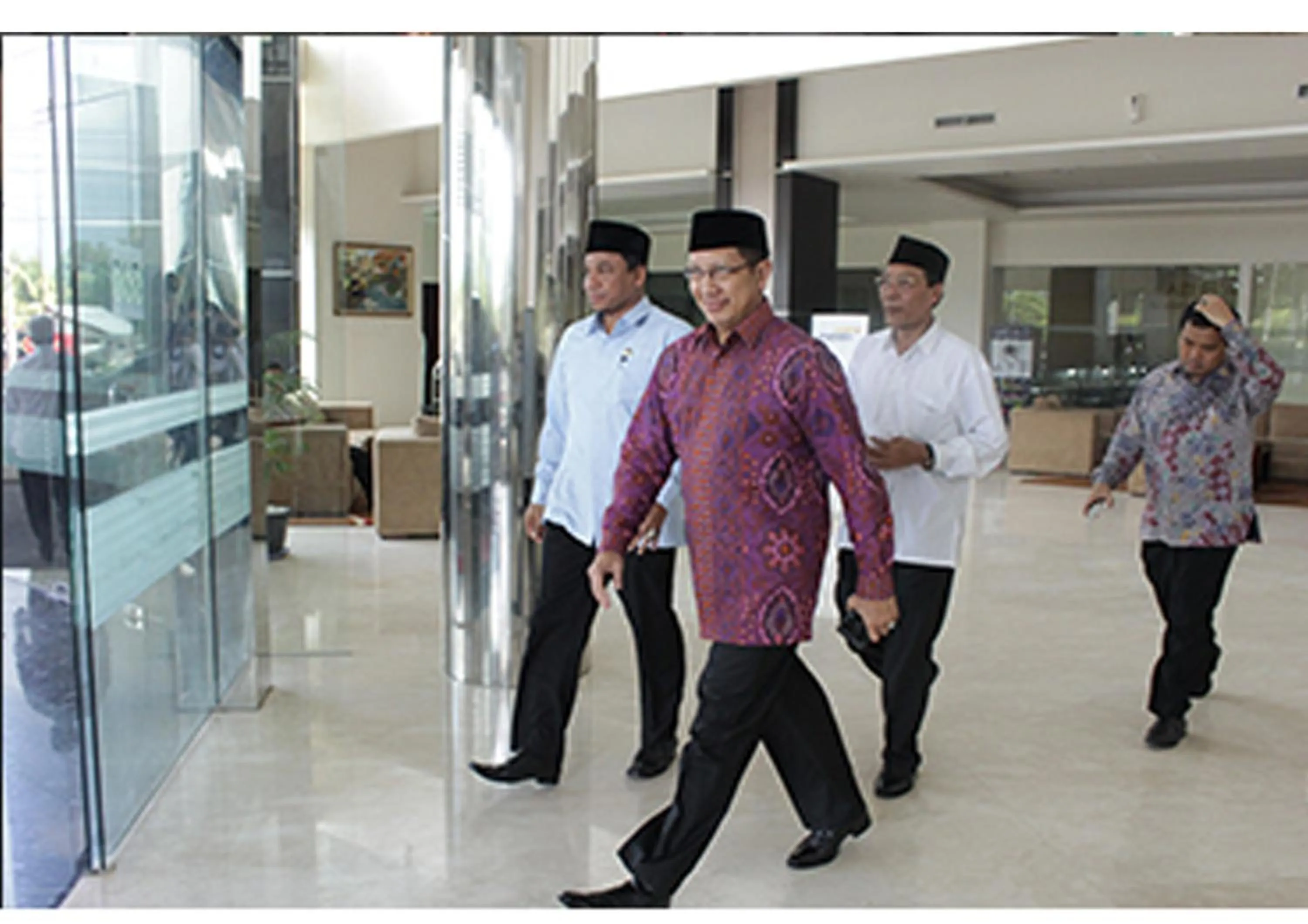 group of guests in Golden Palace Hotel Lombok