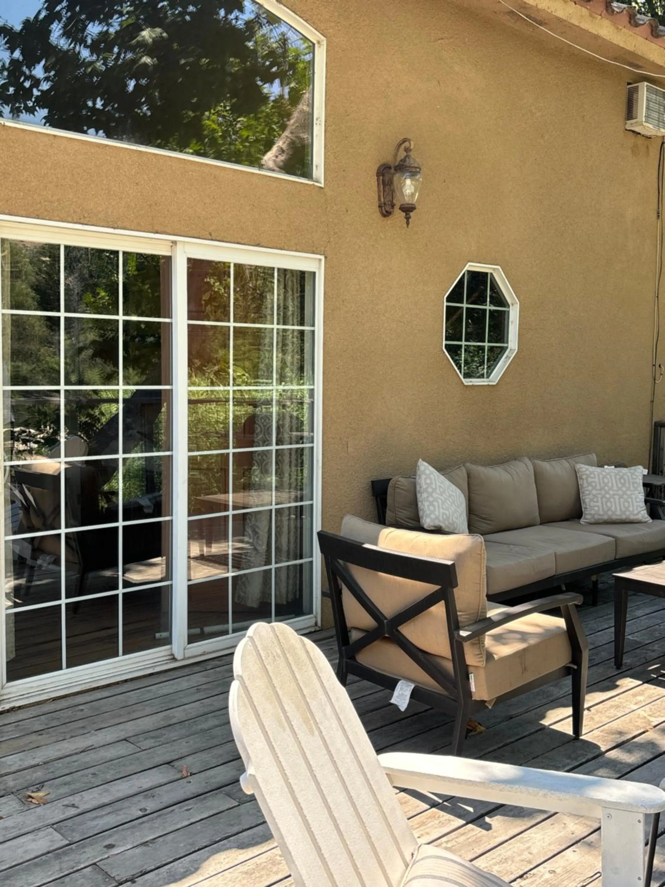 Patio in Sequoia River Front Cabins