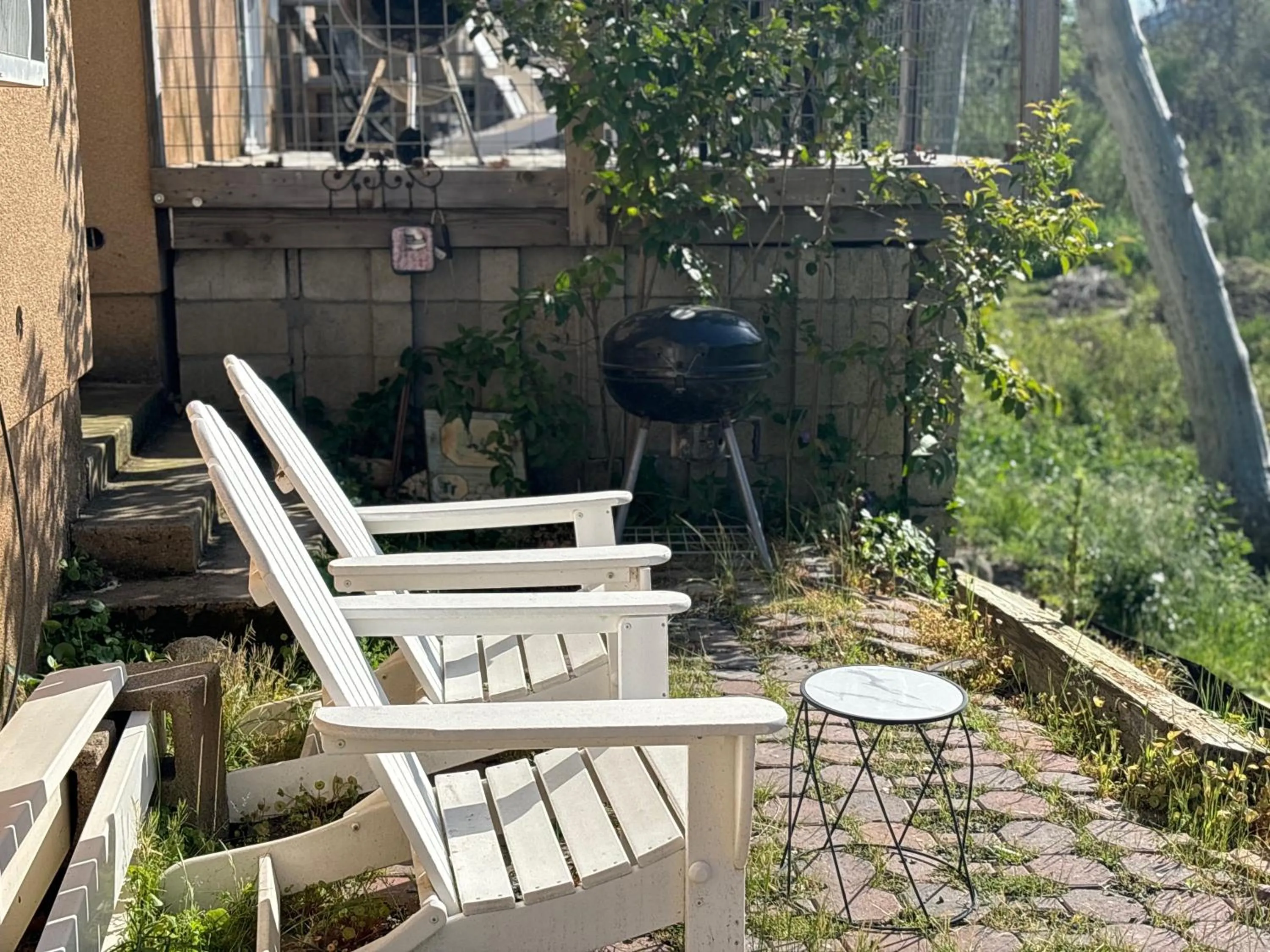 Patio in Sequoia River Front Cabins