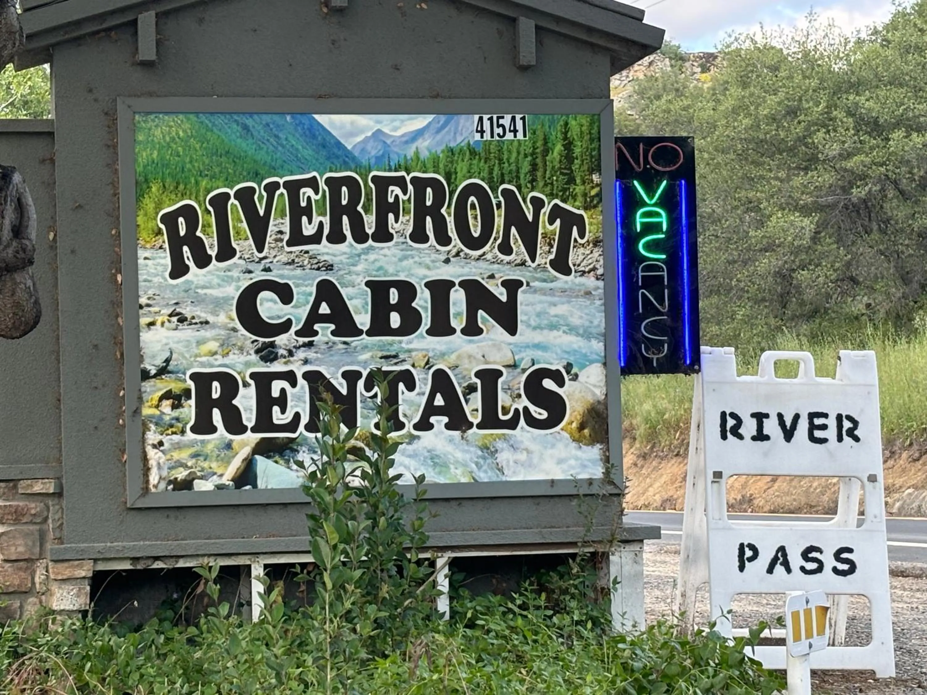 Property logo or sign in Sequoia River Front Cabins