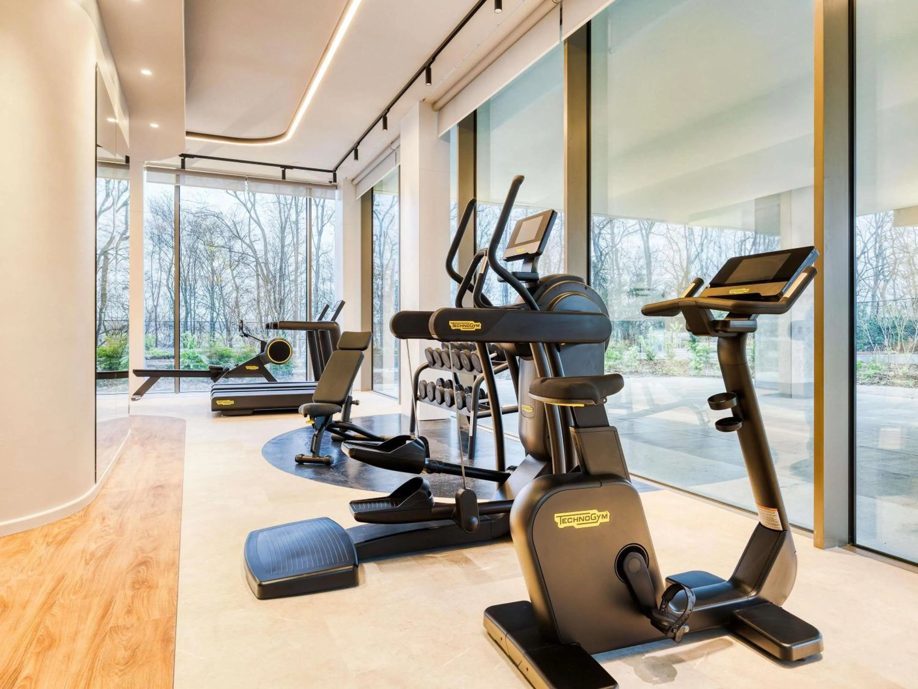 Fitness centre/facilities in Mövenpick hotel Brussels airport