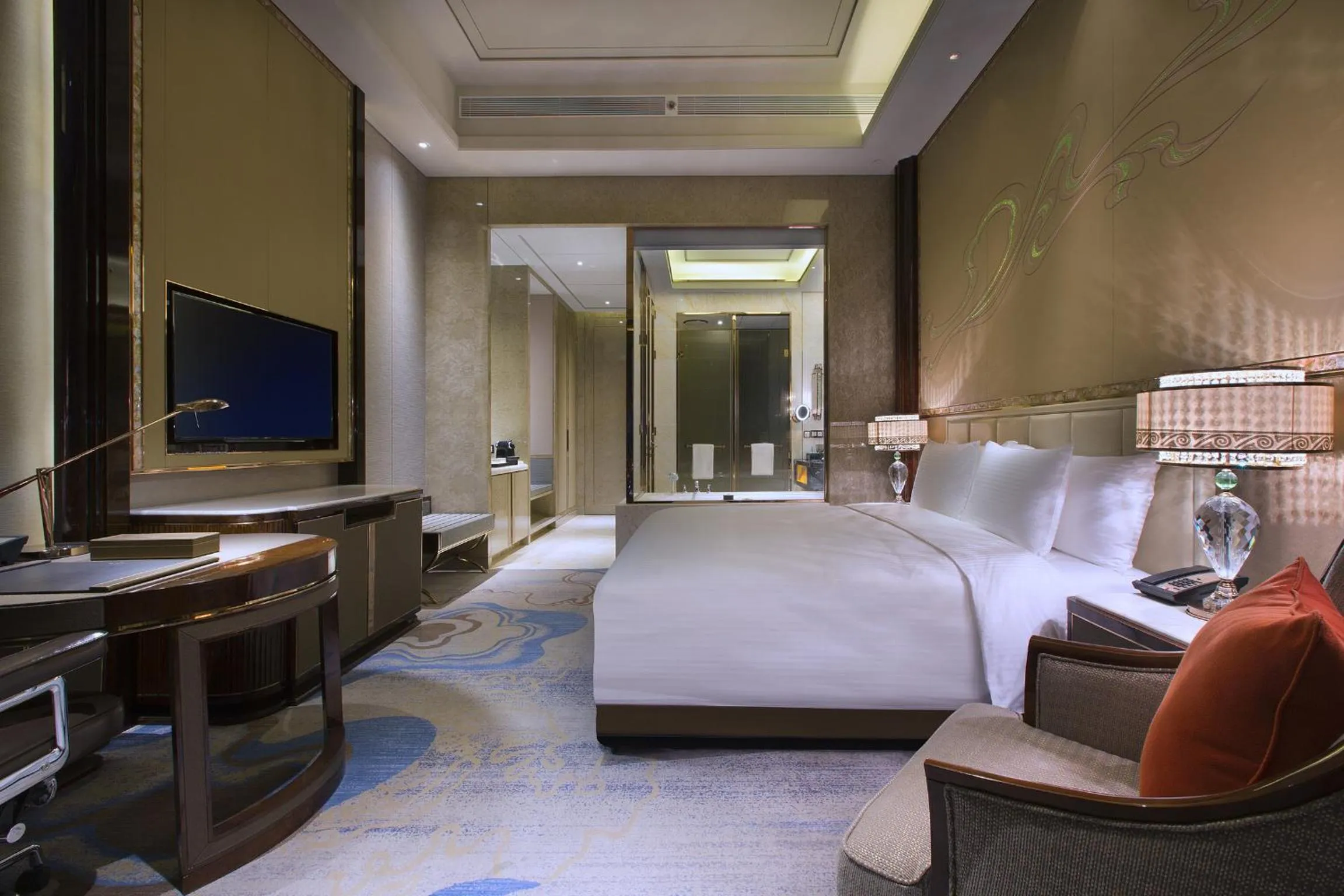 Bedroom, Bed in Wanda Vista Lanzhou