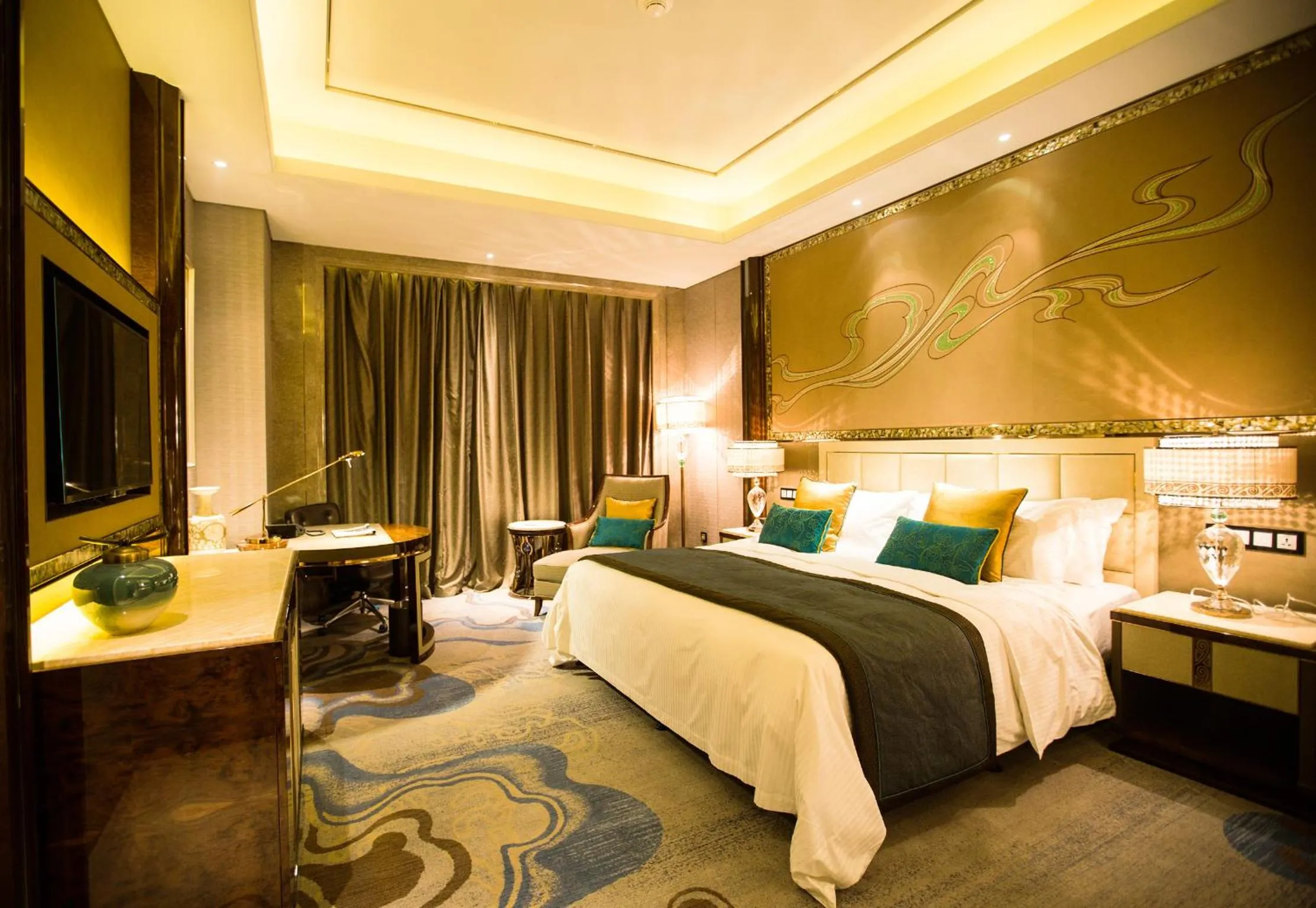 Photo of the whole room, Bed in Wanda Vista Lanzhou