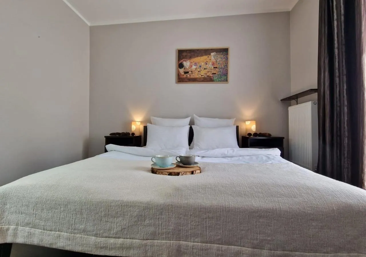 Bed in Hotel Grzegorzewski