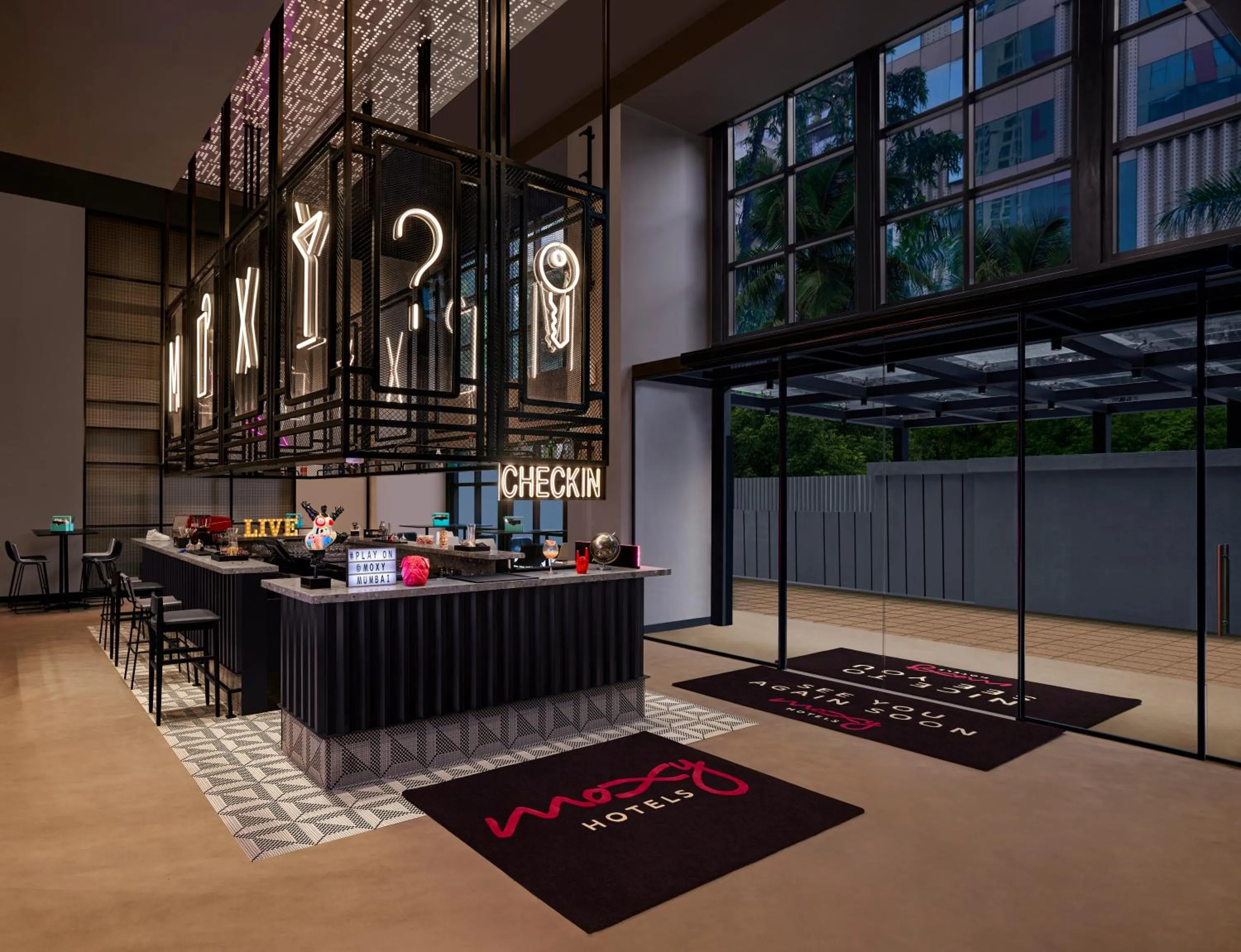 Lobby or reception in Moxy Mumbai Andheri West
