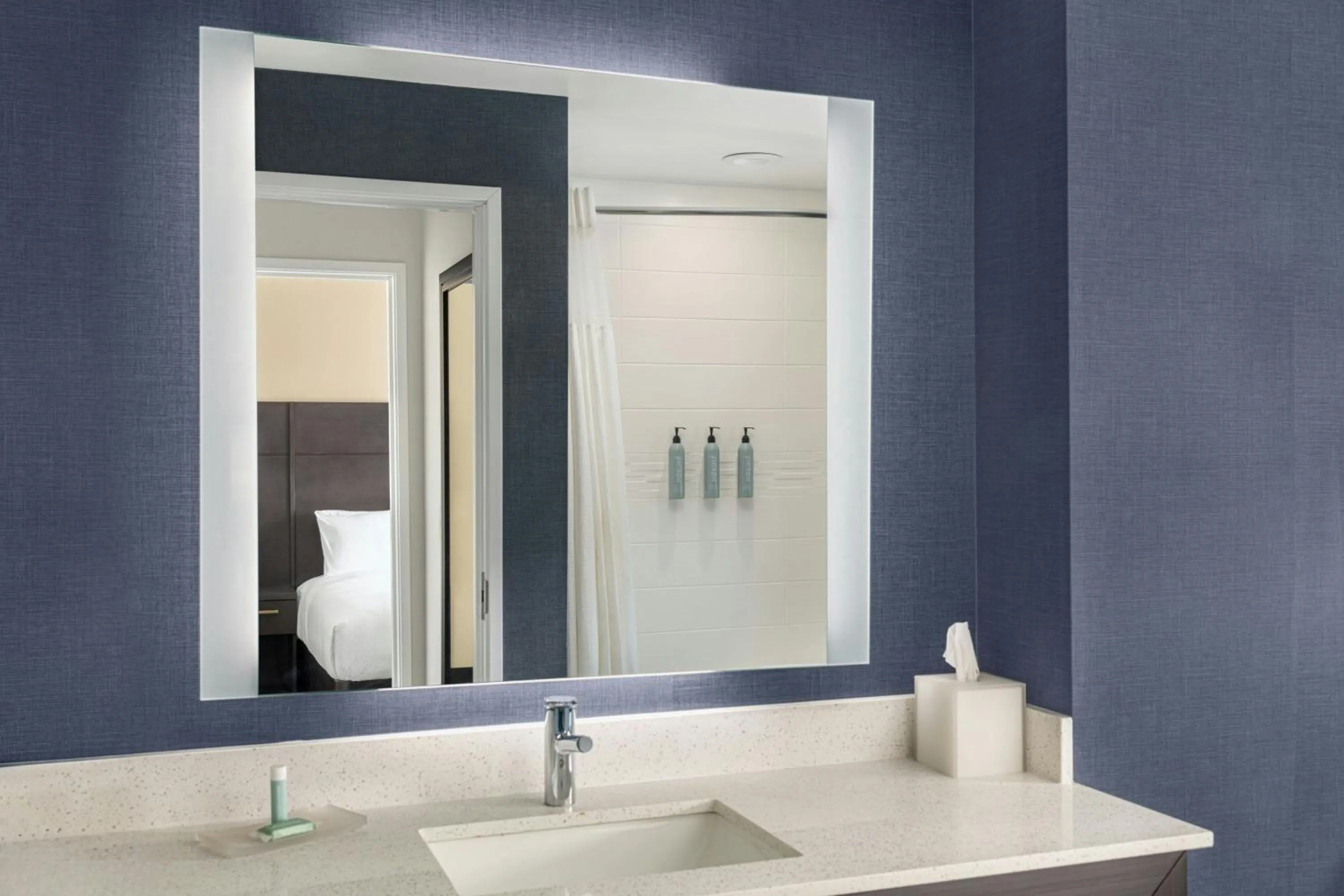 Bathroom in Residence Inn by Marriott Detroit Dearborn