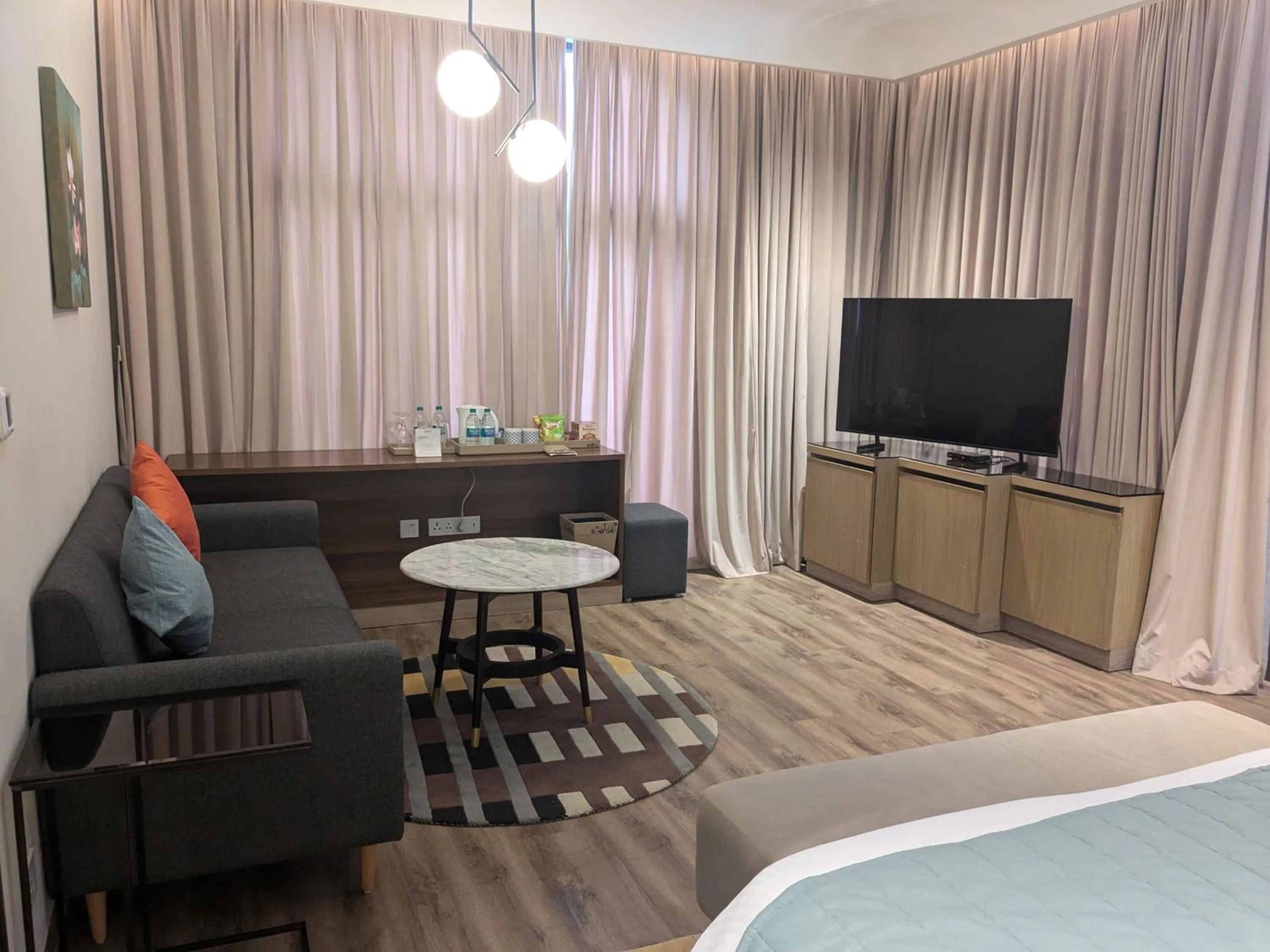 Seating area, Bed in Fortune Beach Resort ECR, Chennai - Member ITC Hotels' Group