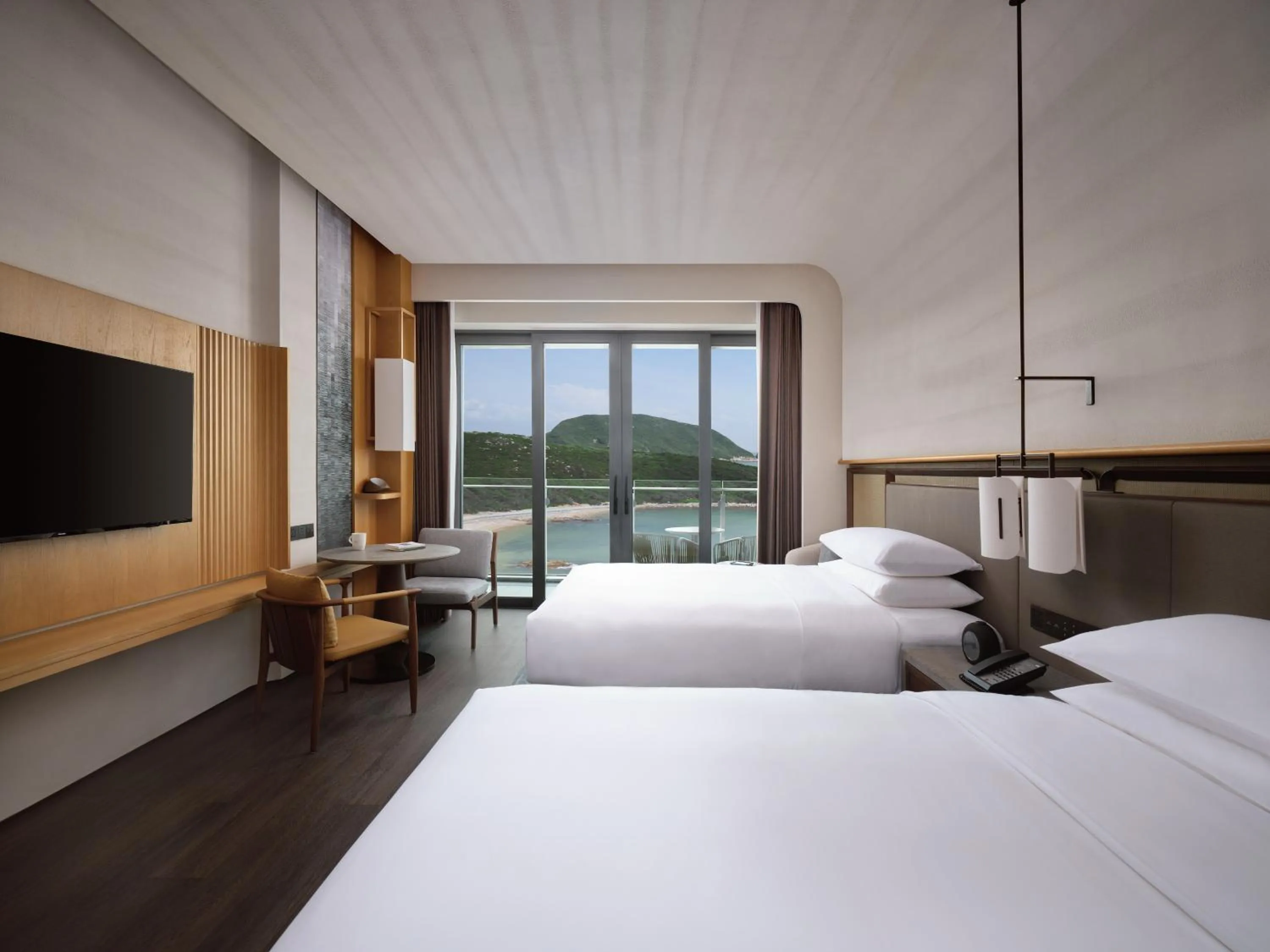 Bedroom, Bed in Zhuhai Dong'ao Island Marriott Resort and Spa