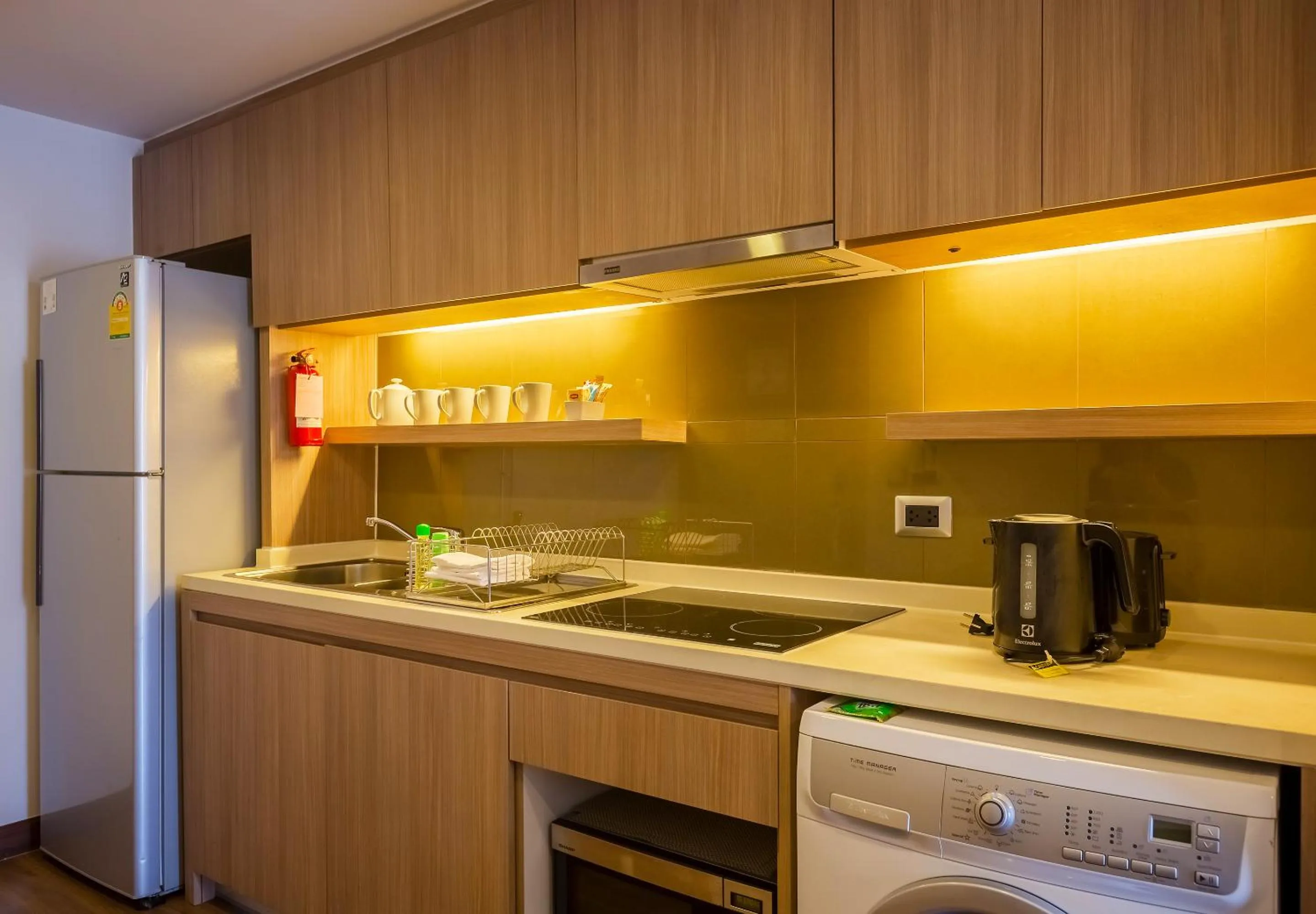 Kitchen or kitchenette in Citadines Grand Central Sri Racha