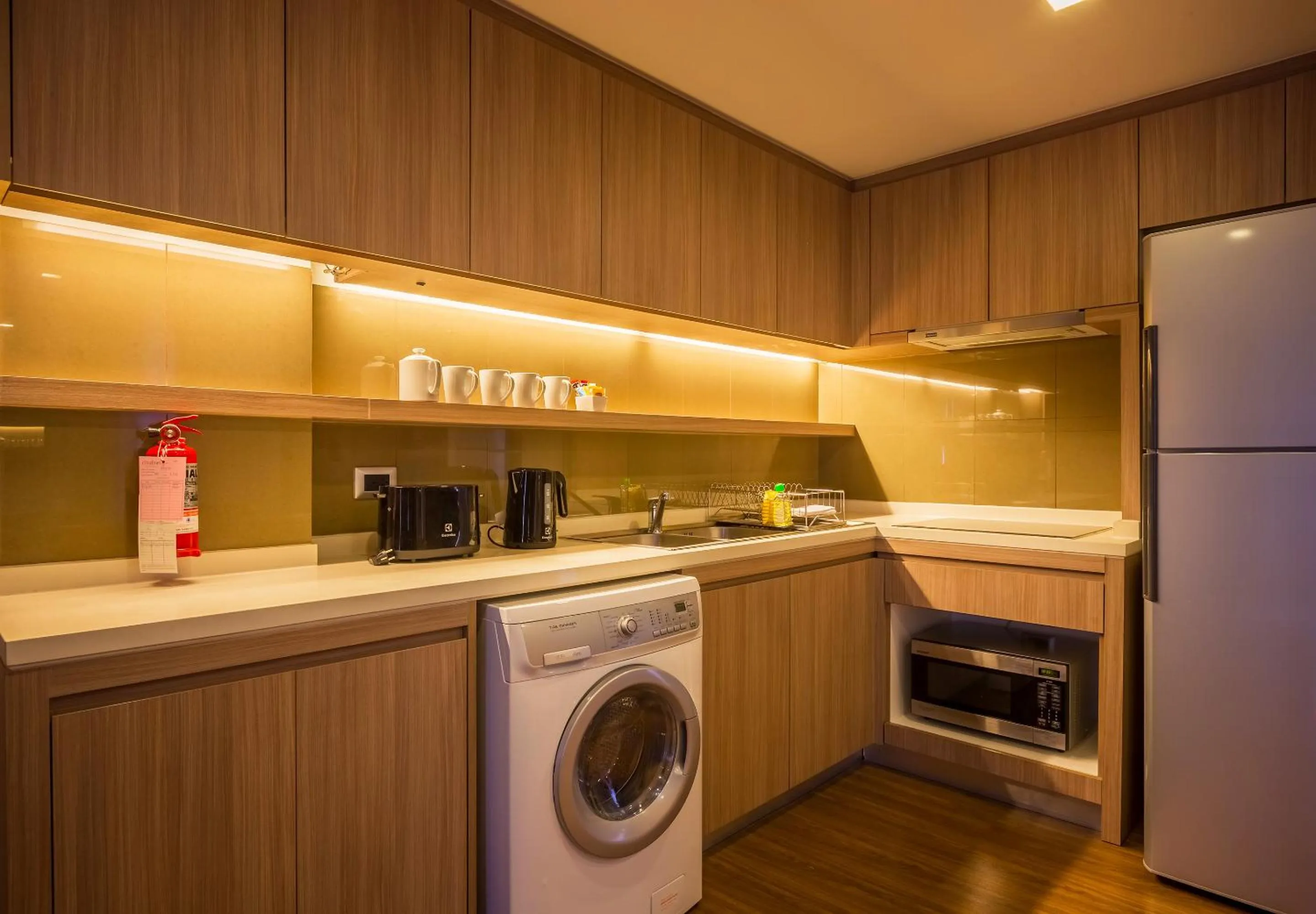 Kitchen or kitchenette in Citadines Grand Central Sri Racha