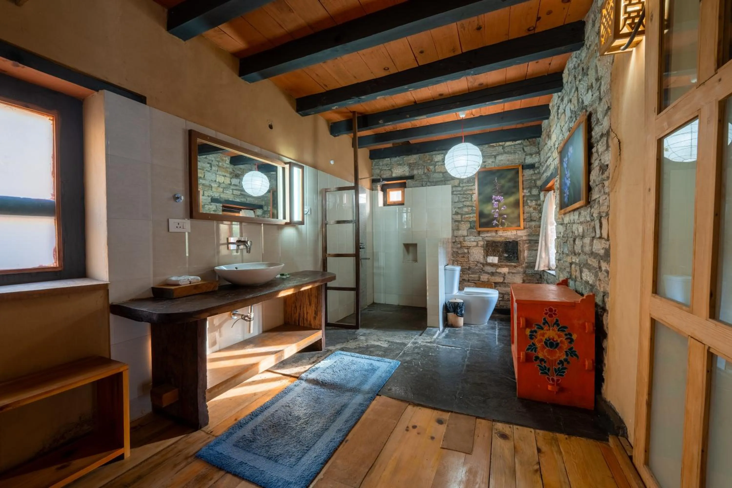 Bathroom in Wangdue Ecolodge