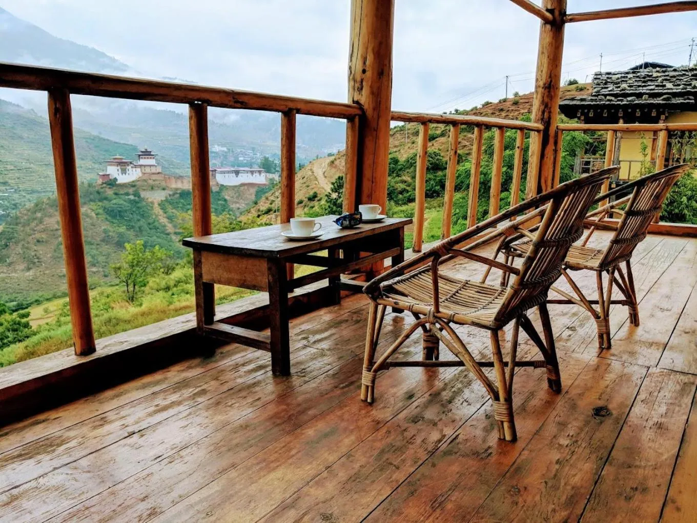 Natural landscape in Wangdue Ecolodge