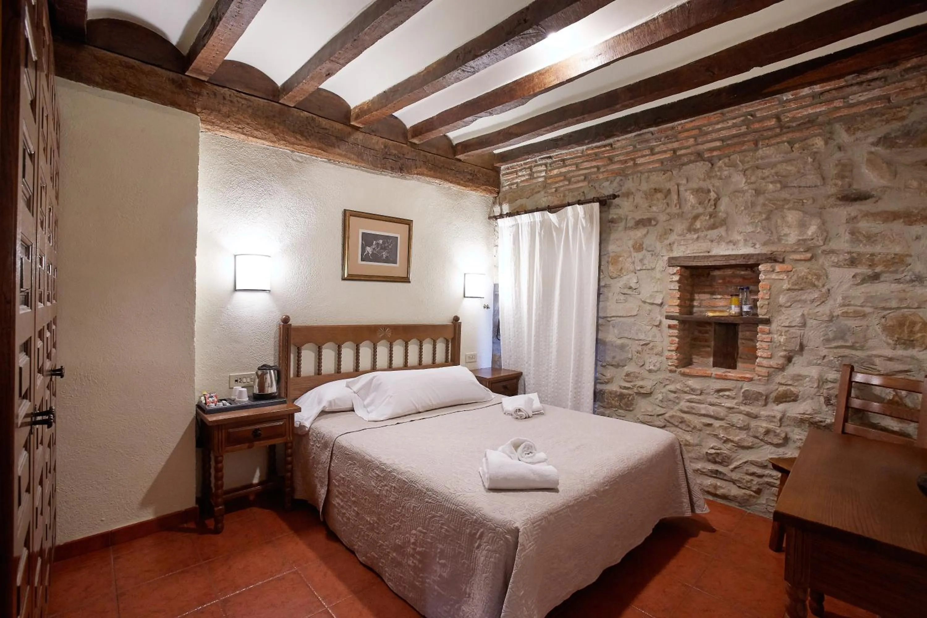 Bed in Hotel Convento San Roque