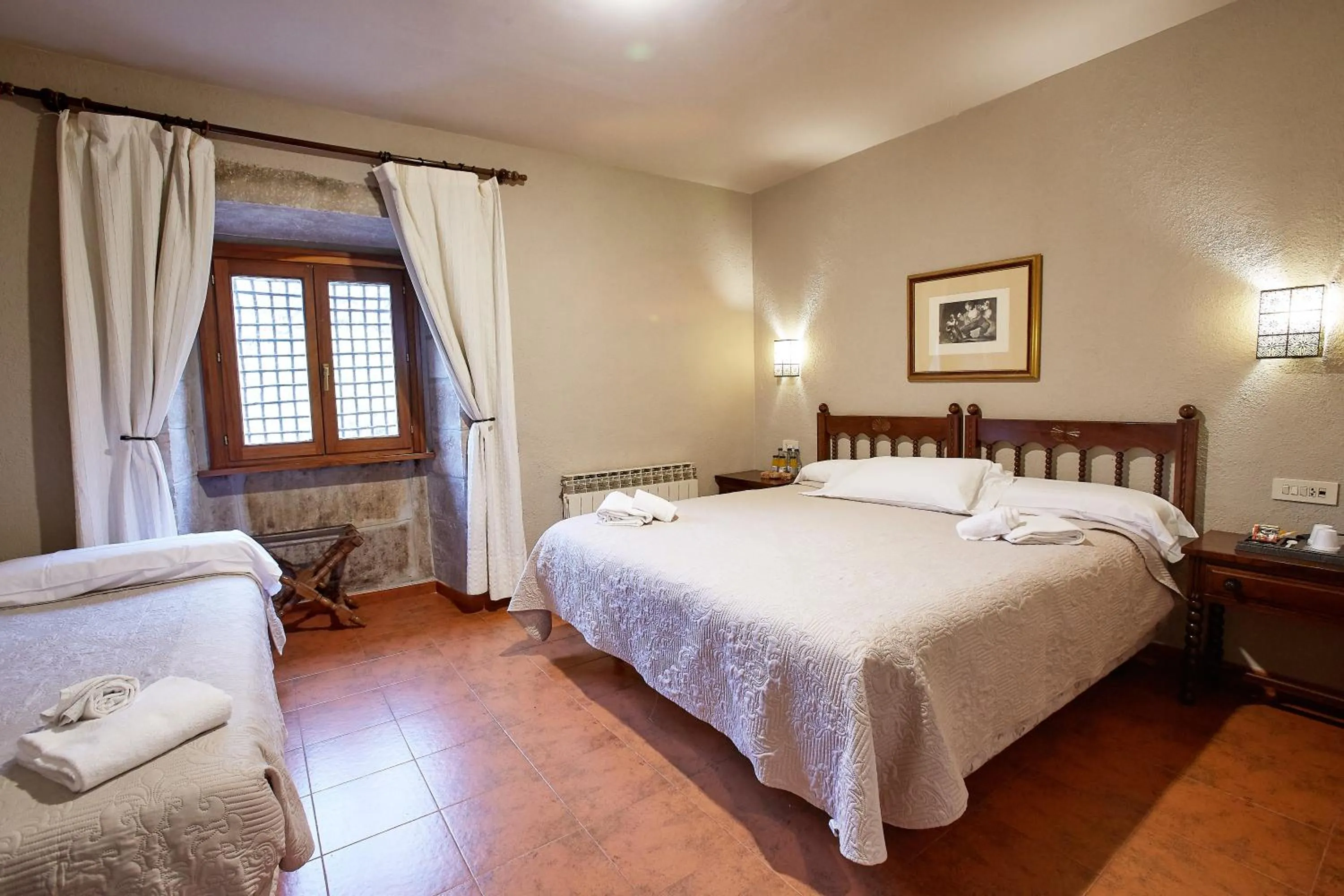 Bed in Hotel Convento San Roque