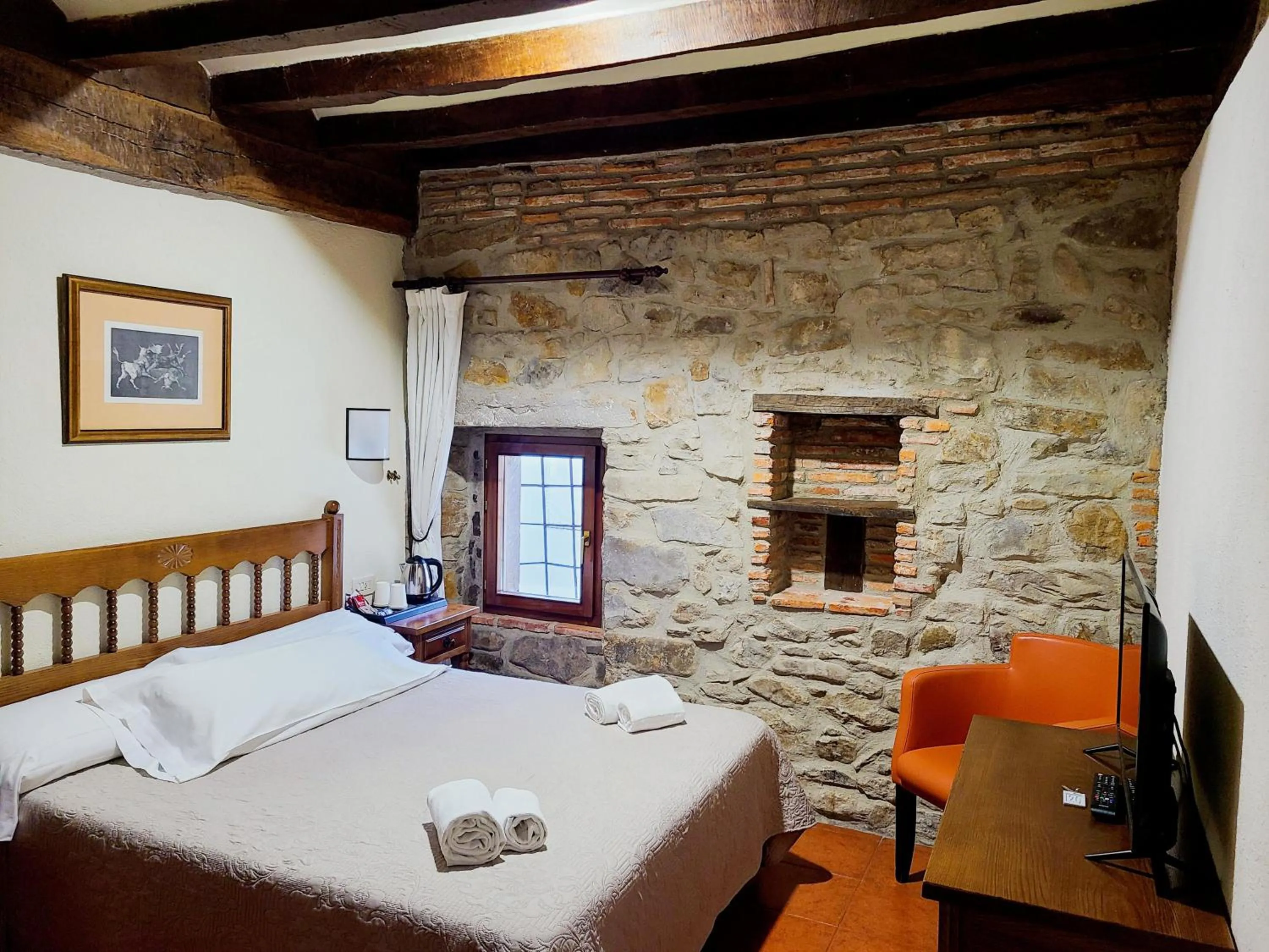 Bed in Hotel Convento San Roque