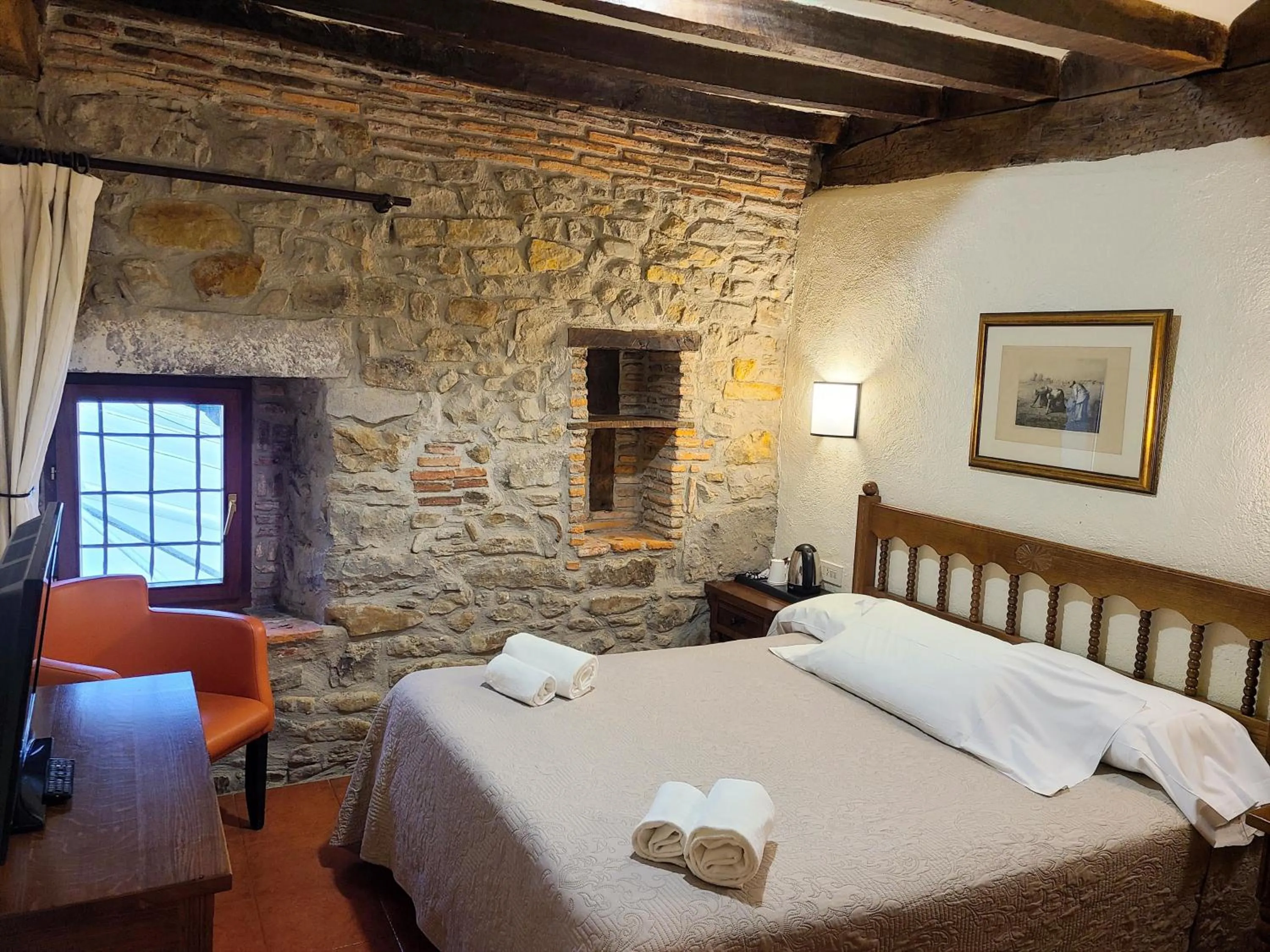 Bed in Hotel Convento San Roque