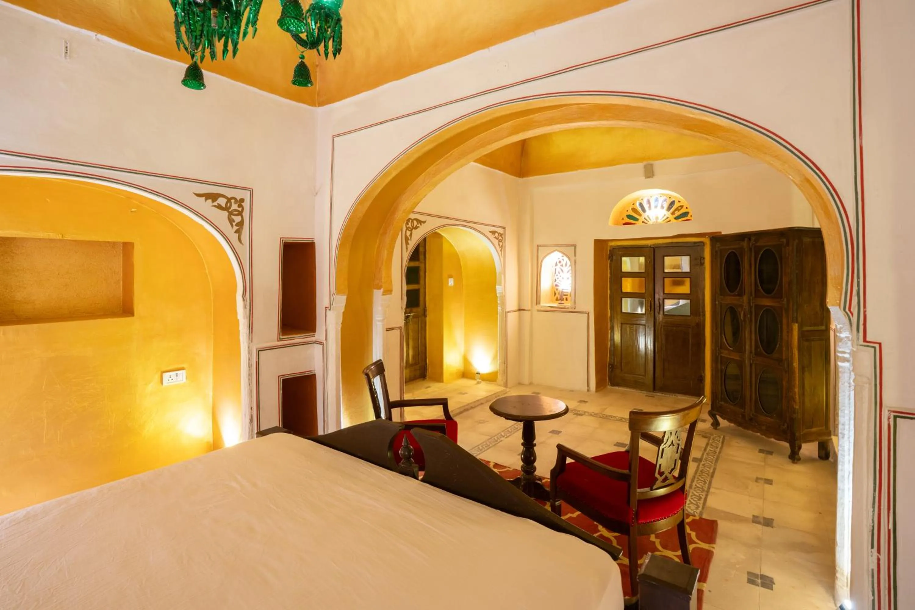 Photo of the whole room, Bed in Medieval Forts, Kalwar, Jaipur