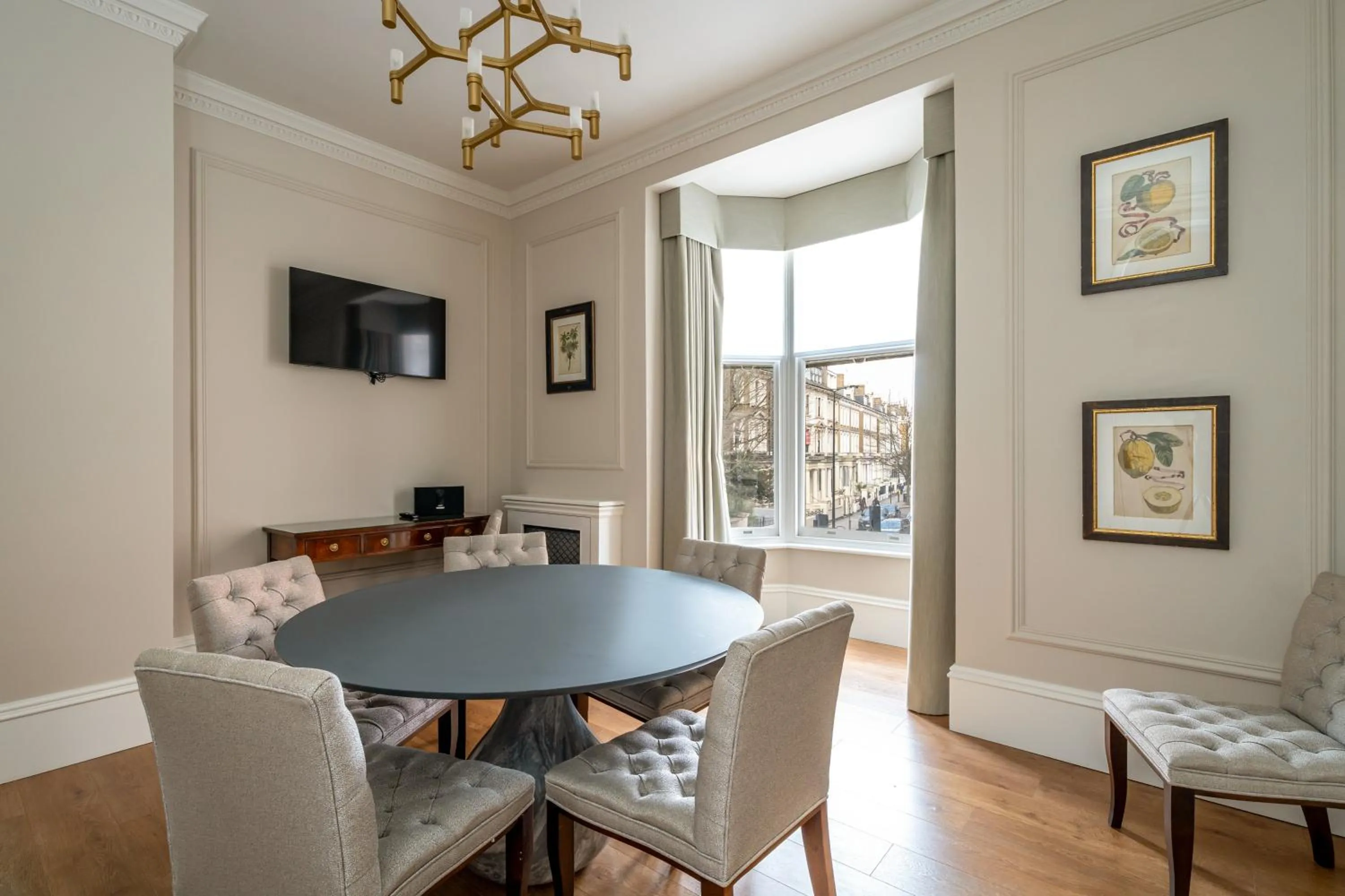 Dining area in No1 The Mansions By Mansley