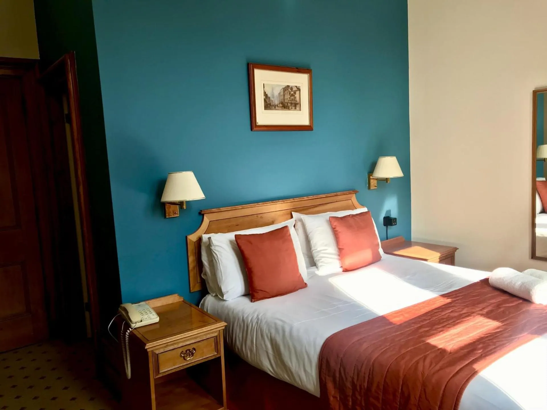 Bed in Purbeck House Hotel & Louisa Lodge