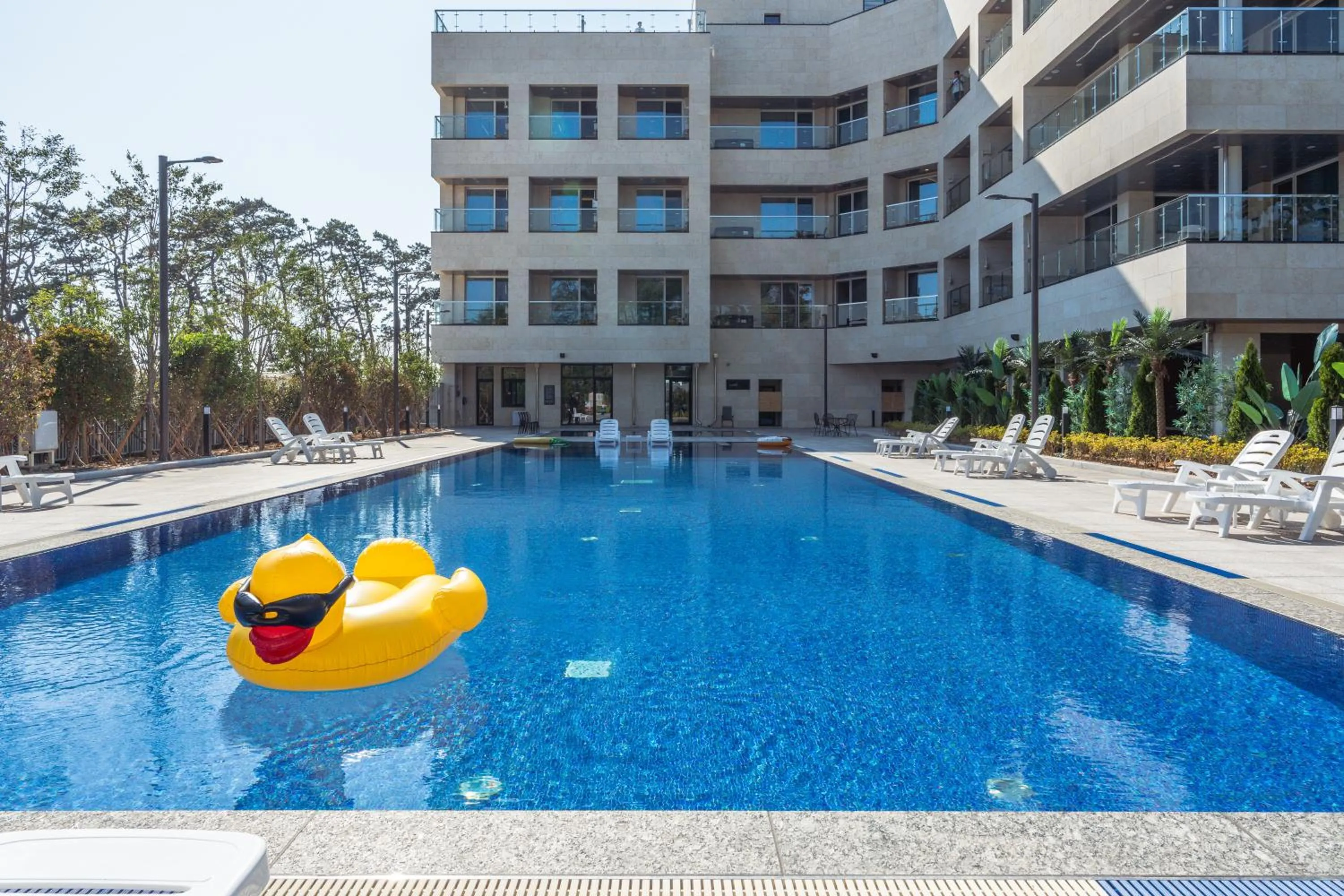 Swimming pool in Dongho Beach Hotel