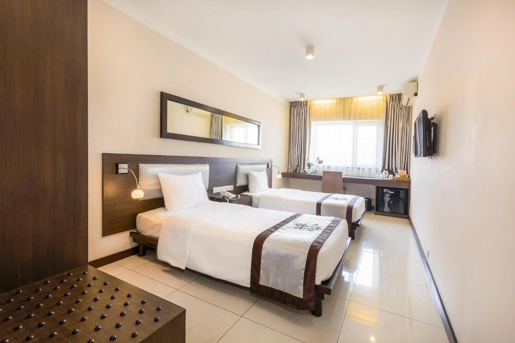 Bed in Hong Ha HOTEL