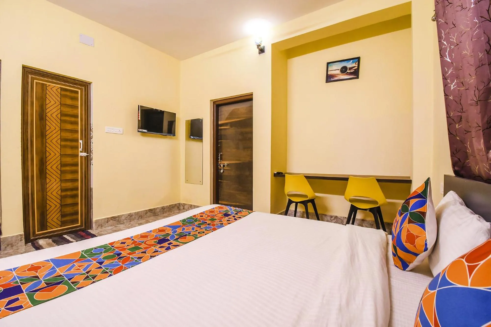 Bed in FabHotel Airport Residency I - Nr Bhubaneswar Airport