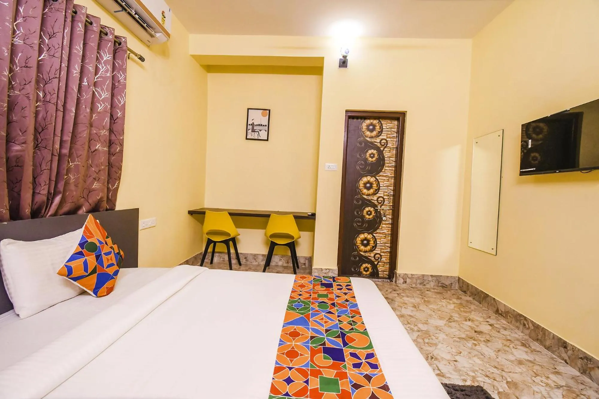 Bed in FabHotel Airport Residency I - Nr Bhubaneswar Airport