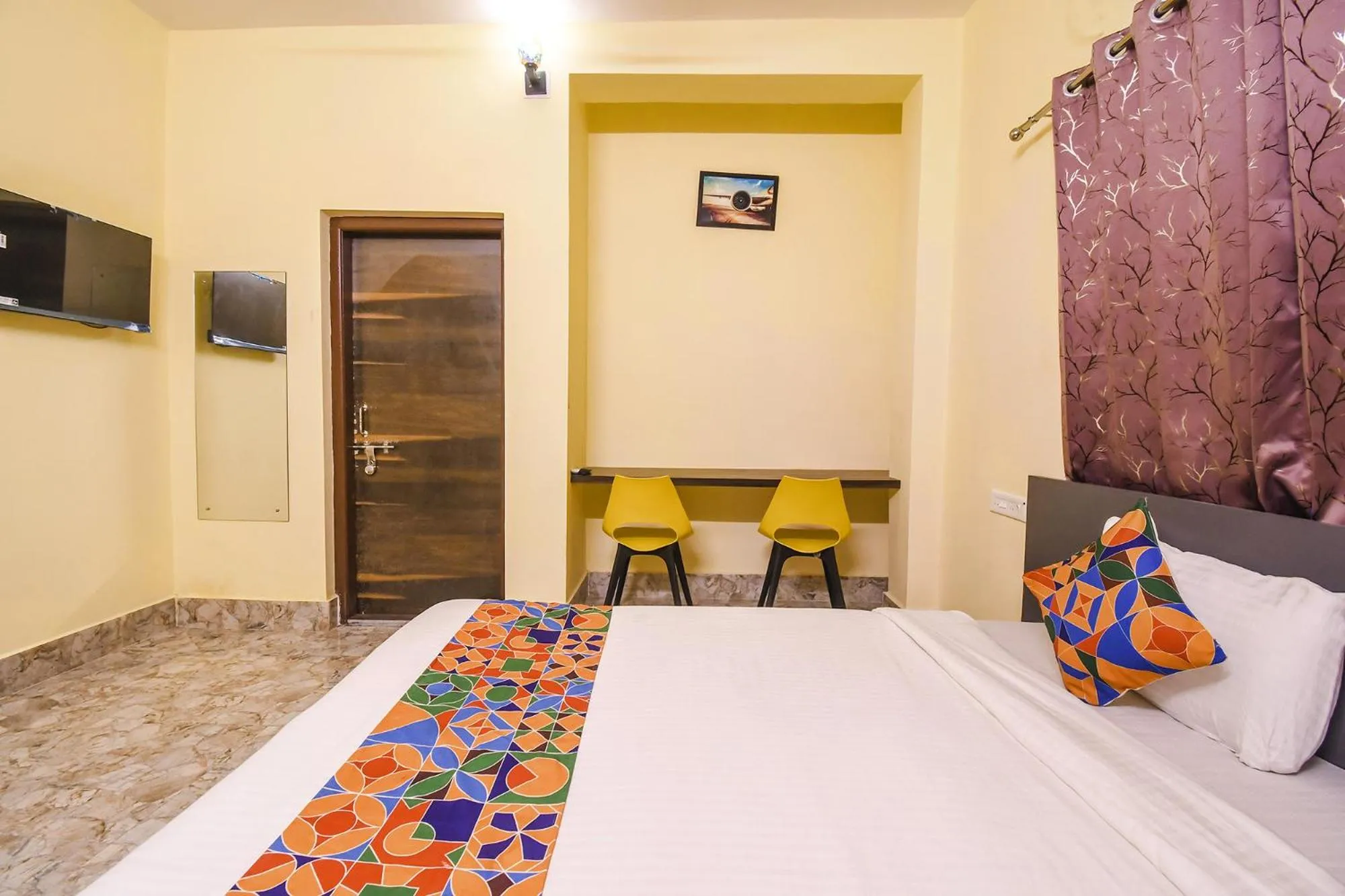 Bed in FabHotel Airport Residency I - Nr Bhubaneswar Airport
