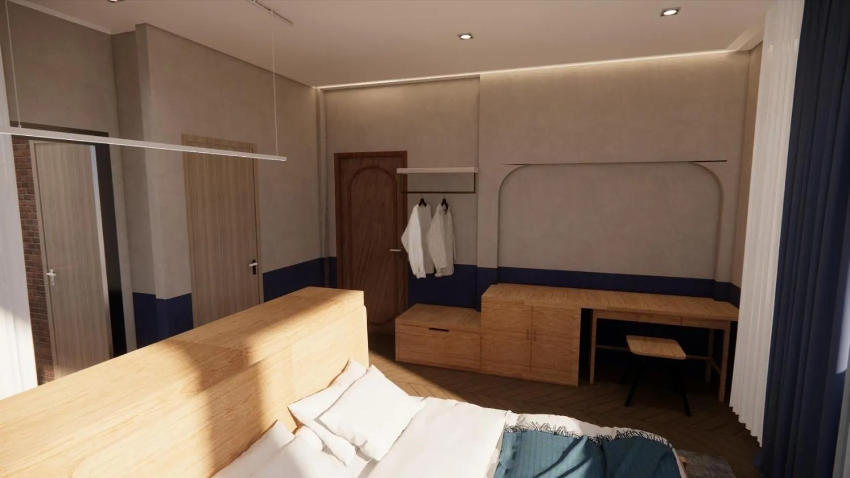 Bed in The Willoughby Maerim Hotel