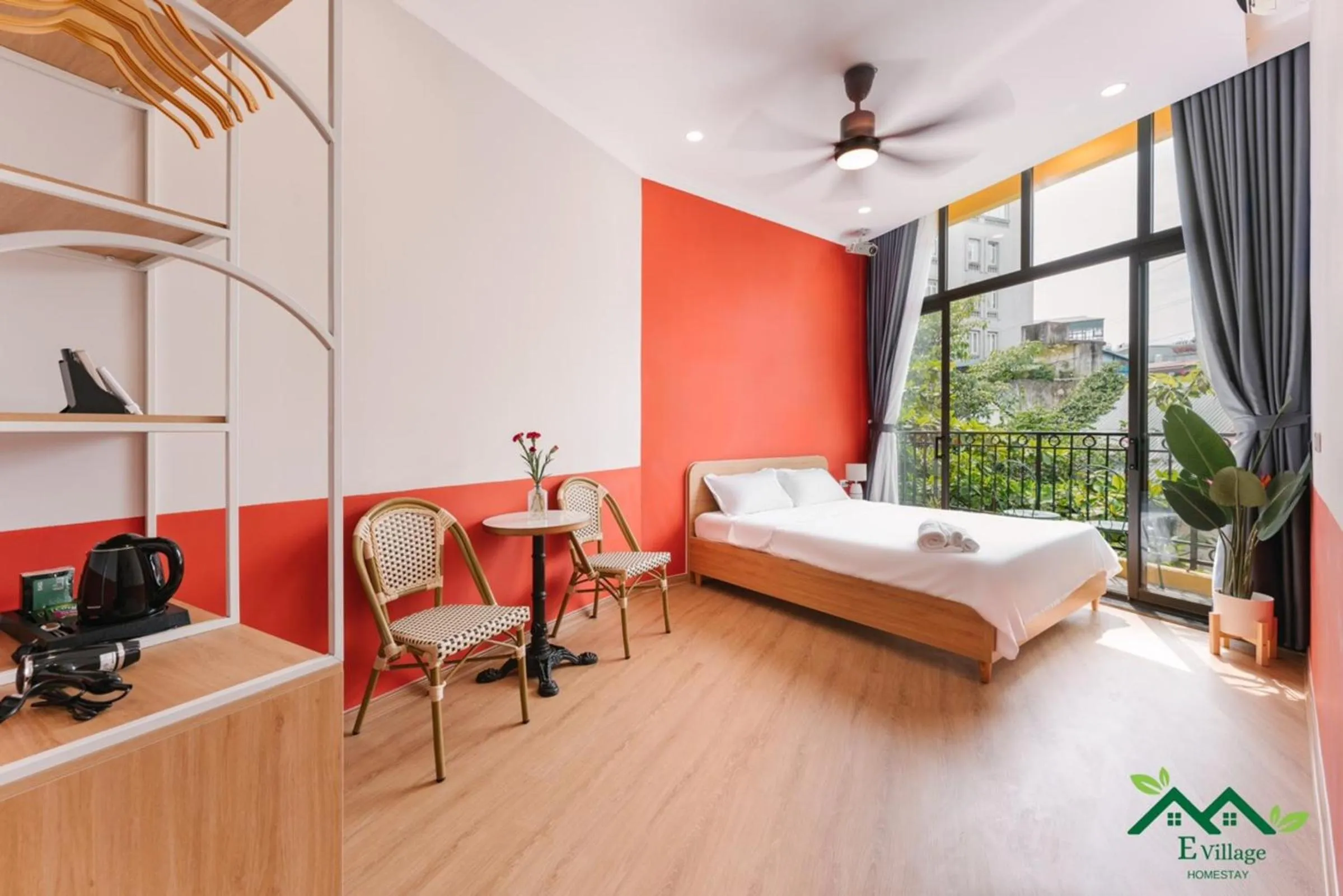 Photo of the whole room, Bed in E Village Hotel Hanoi