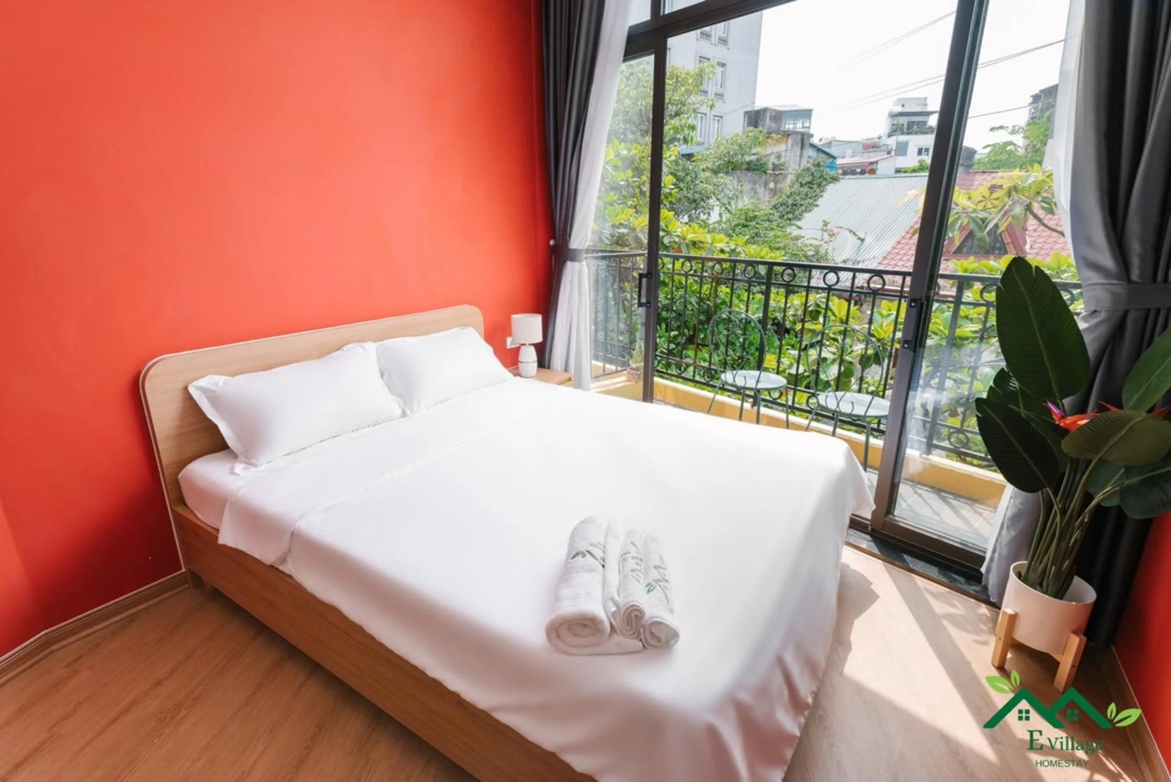 Bed in E Village Hotel Hanoi