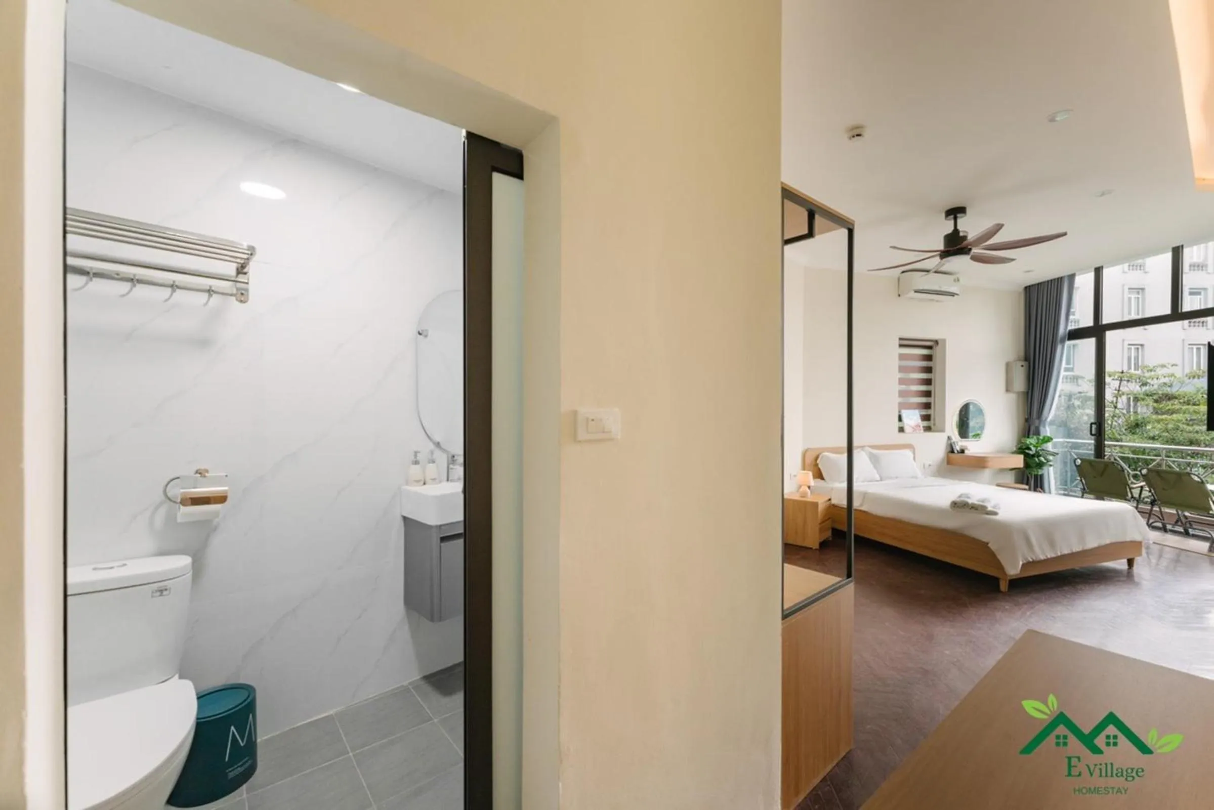 Bed in E Village Hotel Hanoi