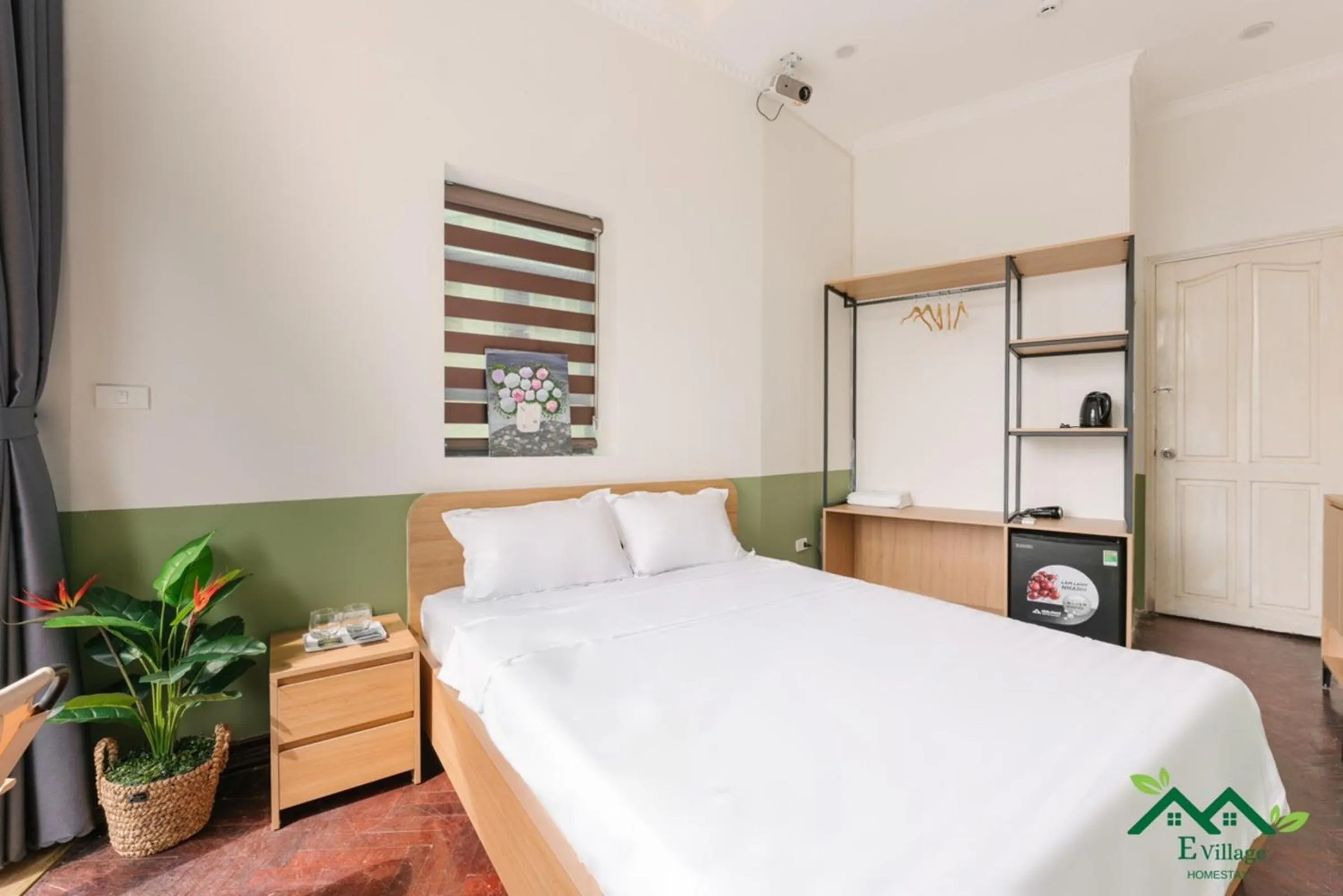 Photo of the whole room, Bed in E Village Hotel Hanoi