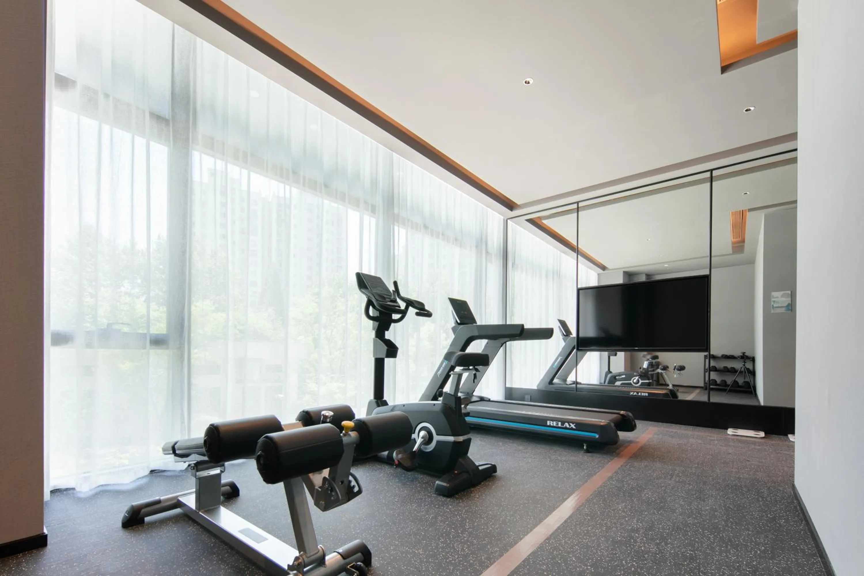 Fitness centre/facilities in Atour Hotel Shanghai Baoshan Shangda Road