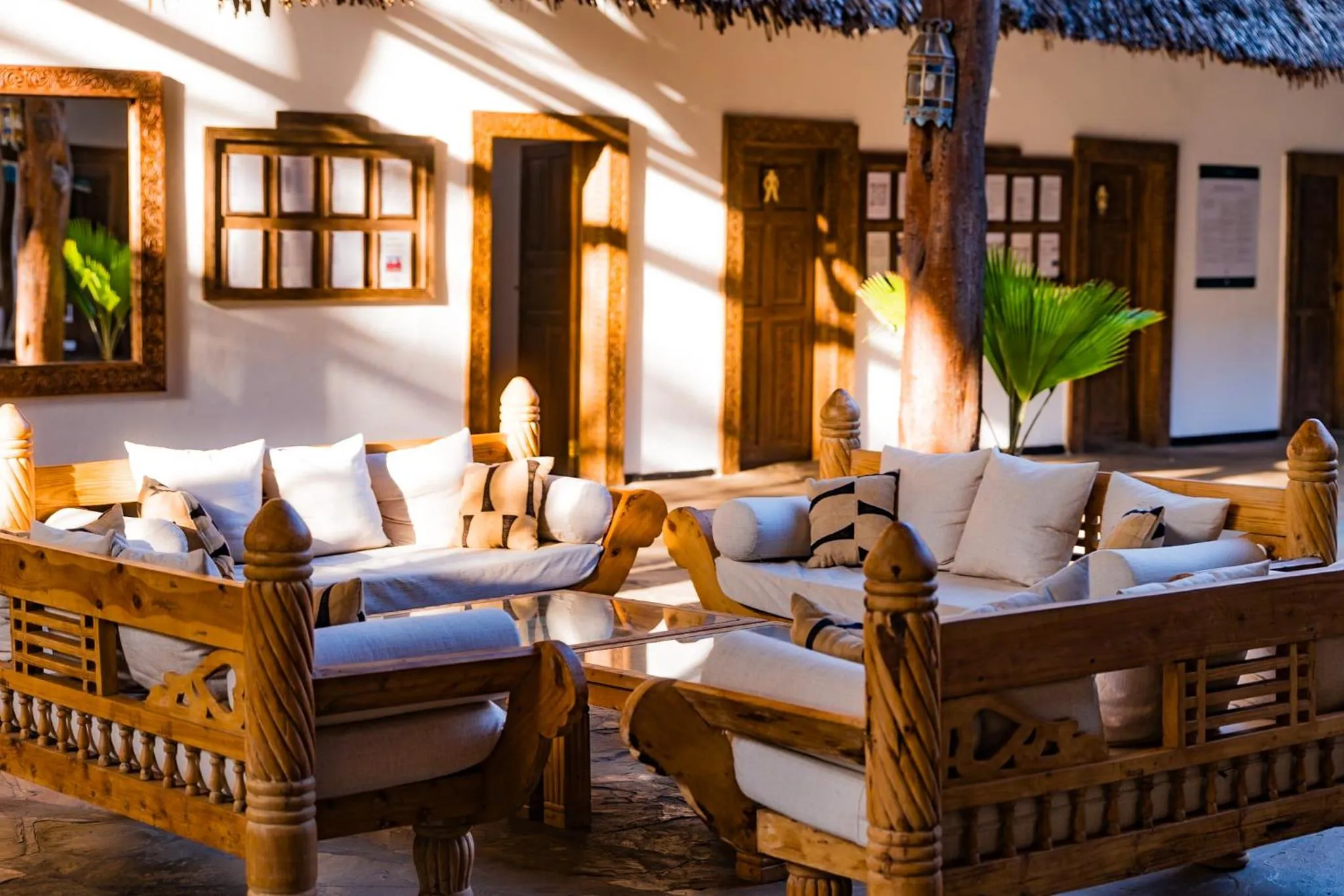 Seating area in Diamonds Malindi