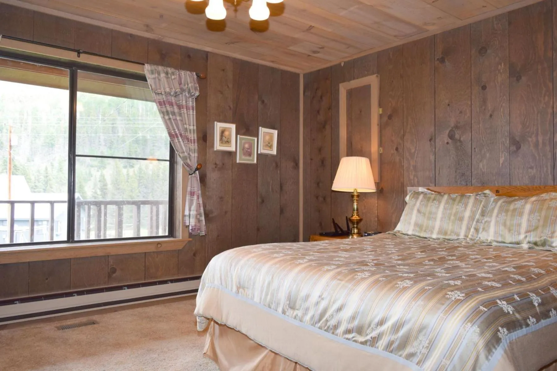Bed in Artz Valley Cabin - WiFi - Satellite - Washer - Dryer - Wrap Around Deck - Wood Burning Fireplace - Secluded Setting