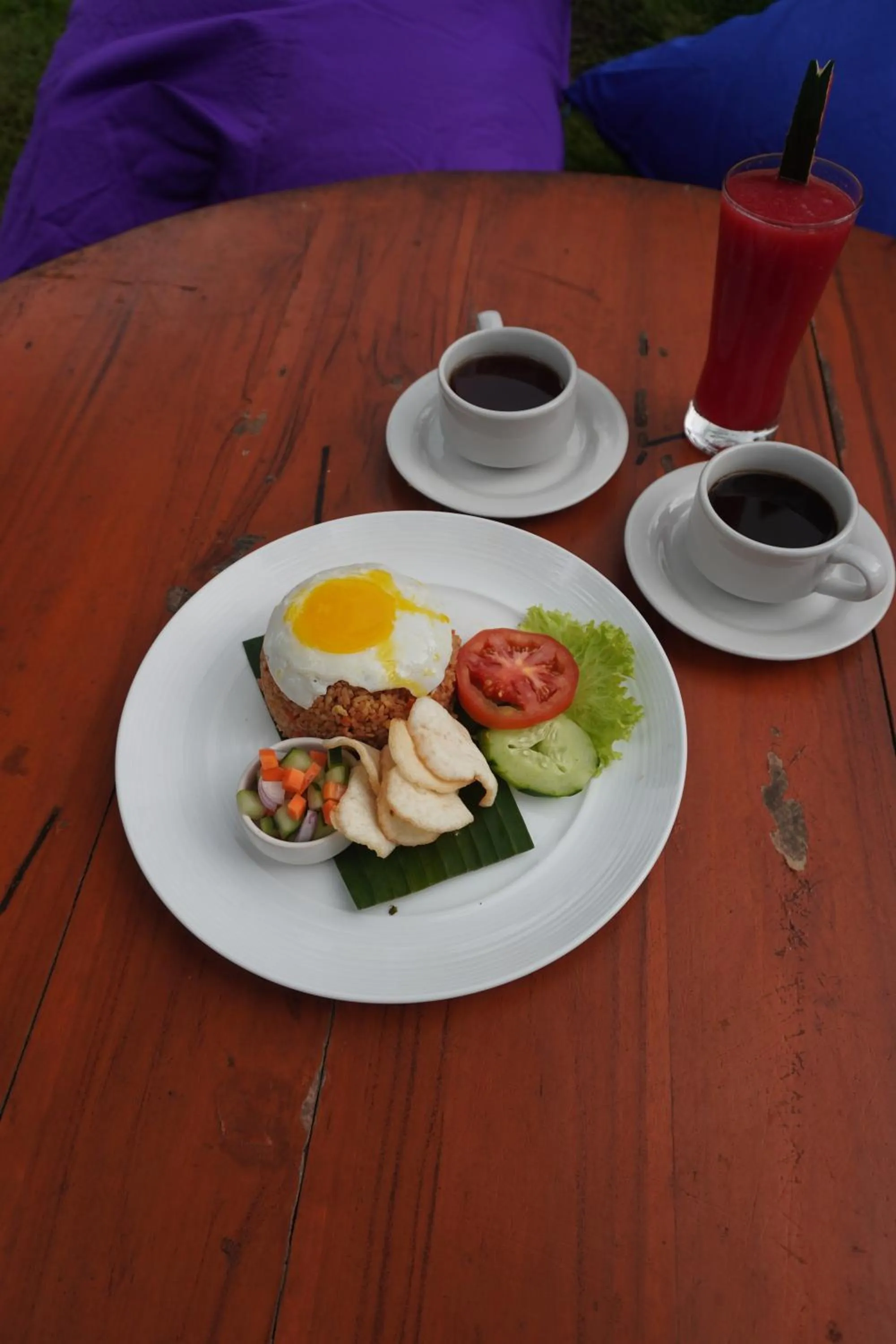 Food and drinks in Bali Made Escape