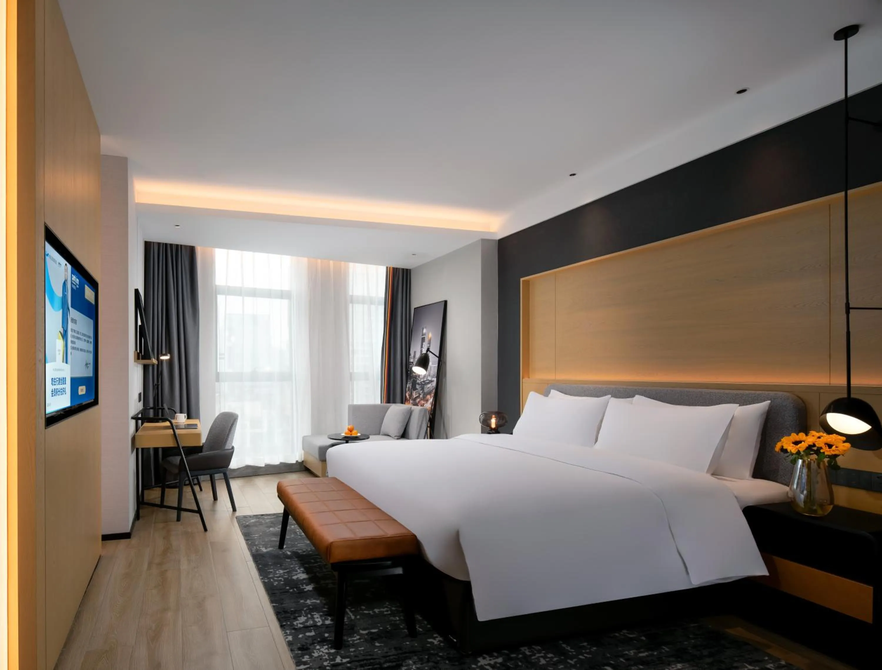 Bed in Park Inn by Radisson, Nanchang Honggutan Wanda Plaza Twin Towers