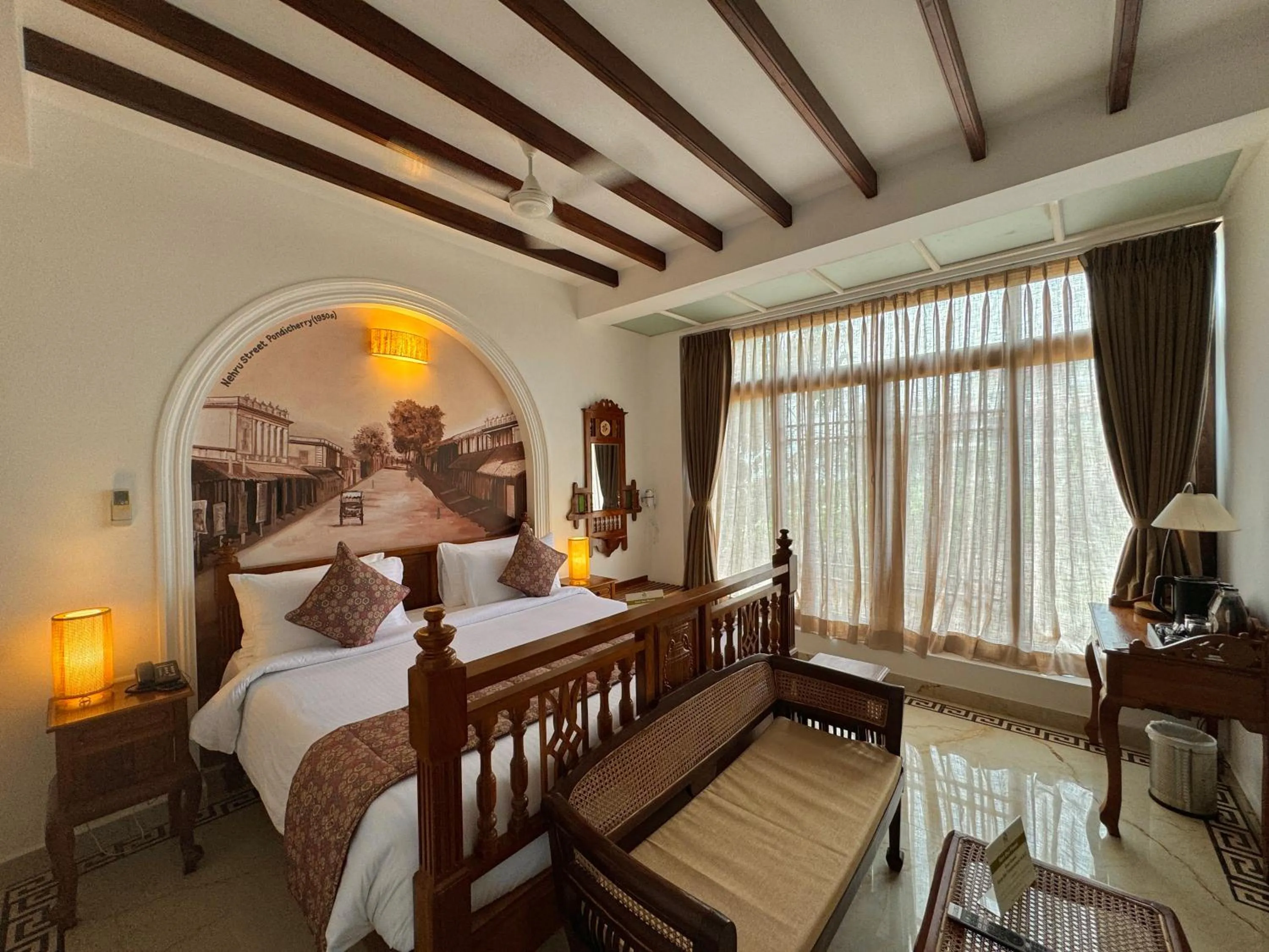 Bed in La Plage Seaview Suites