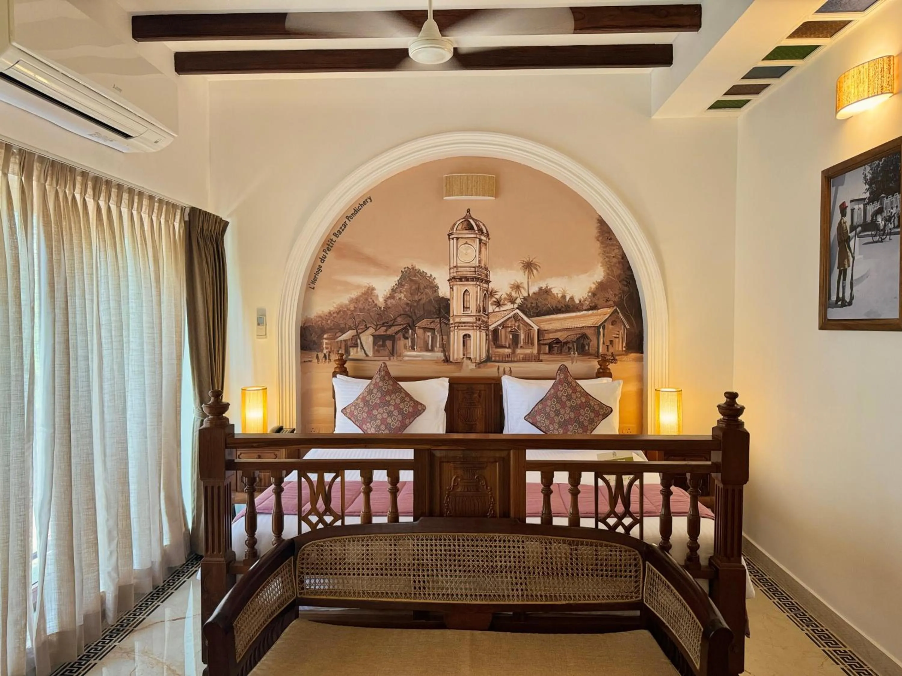 Bed in La Plage Seaview Suites