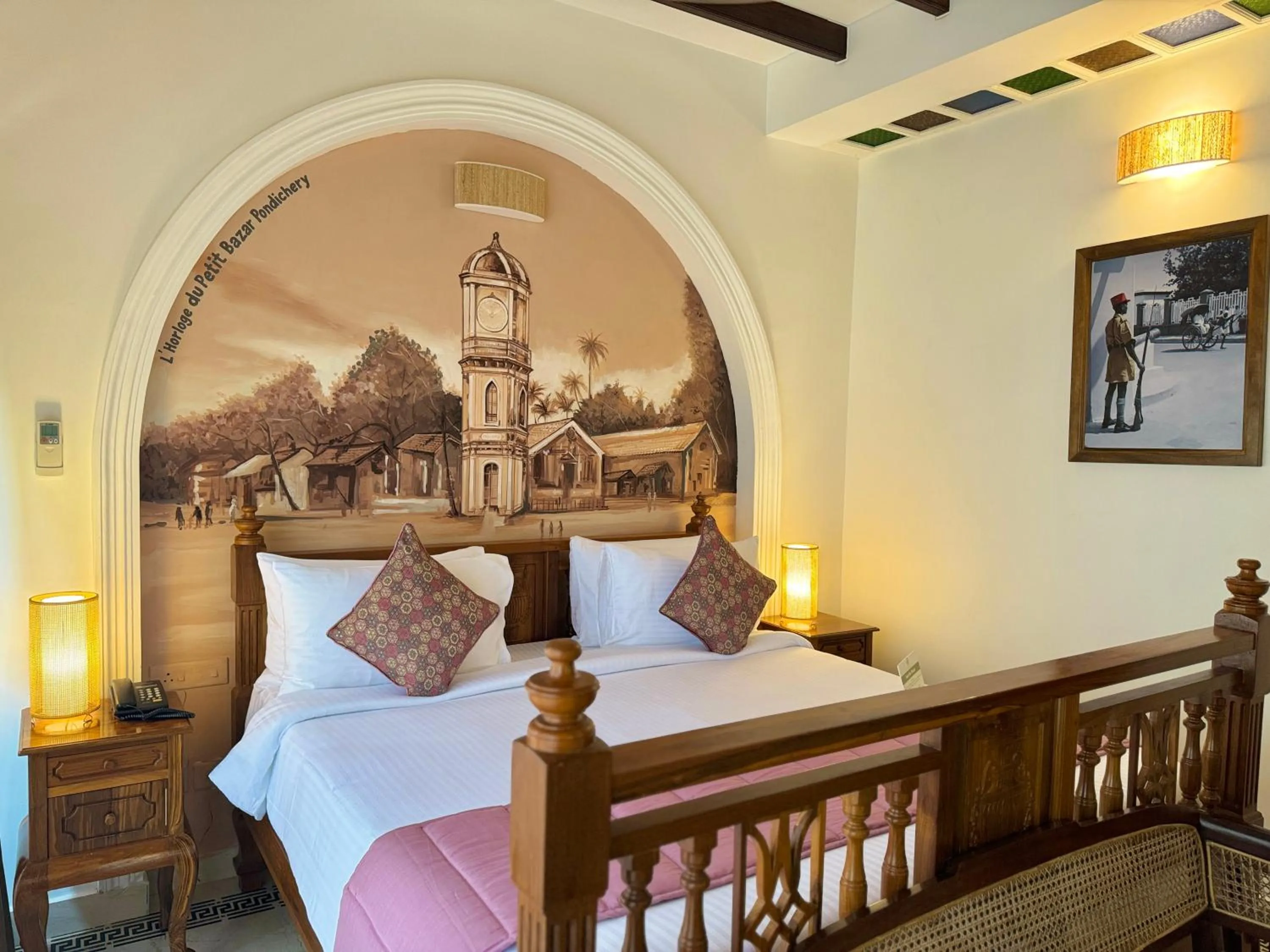 Bed in La Plage Seaview Suites