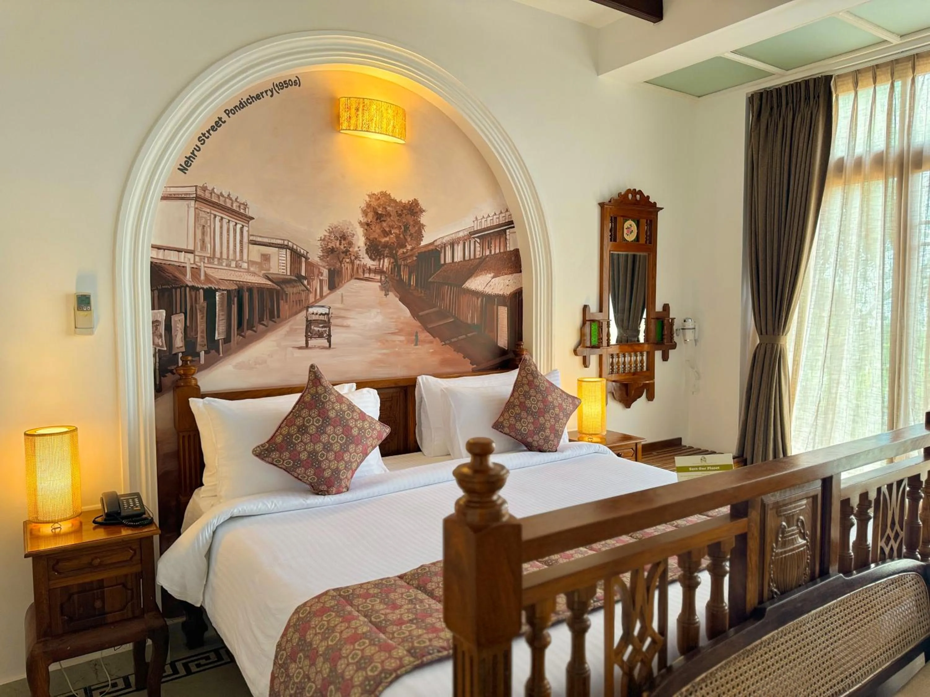 Bed in La Plage Seaview Suites